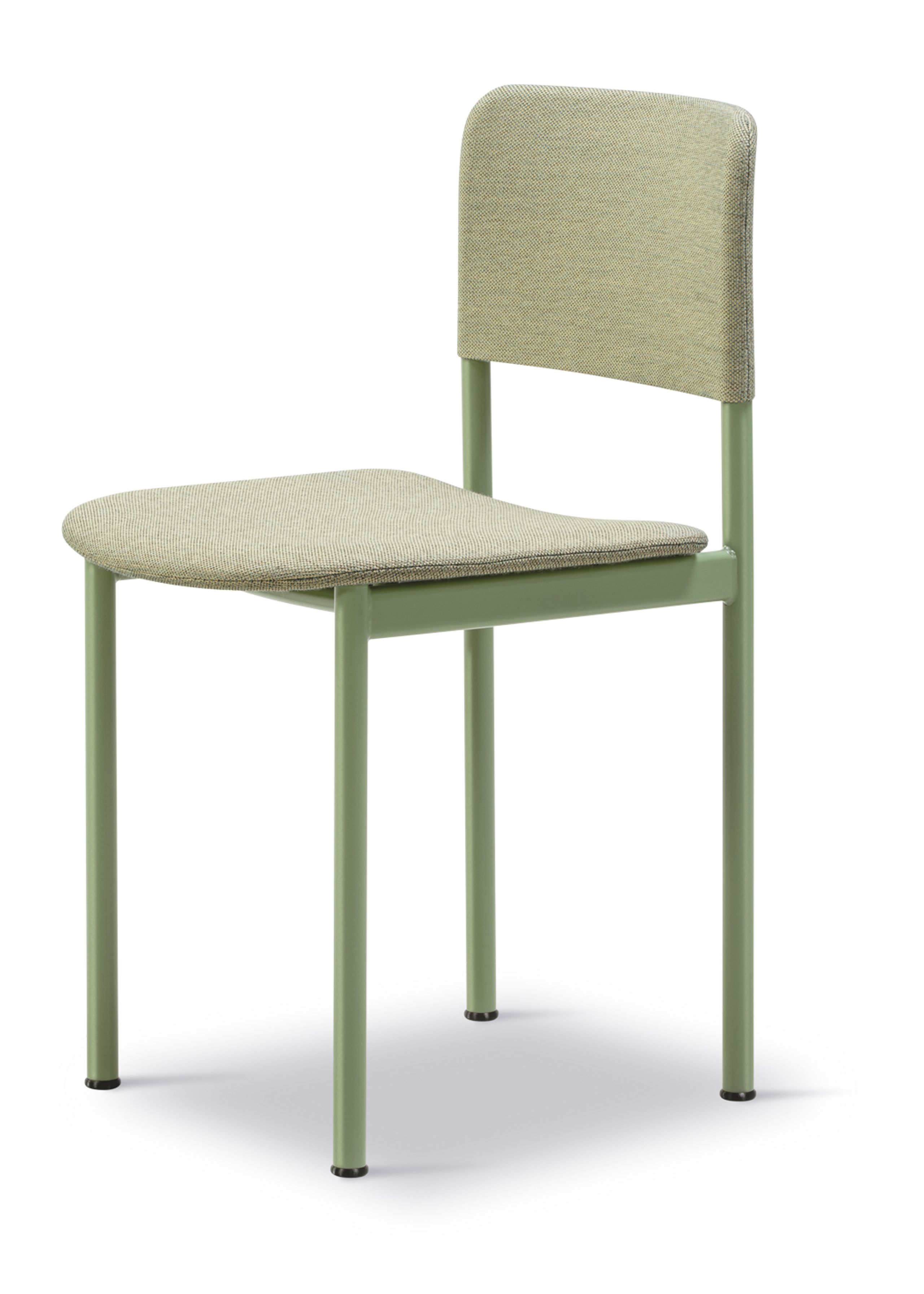 Fredericia Furniture - Spisebordsstol - Plan Chair 3414 by Edward Barber & Jay Osgerby - Steelcut Quartet 924 / Modernist Green