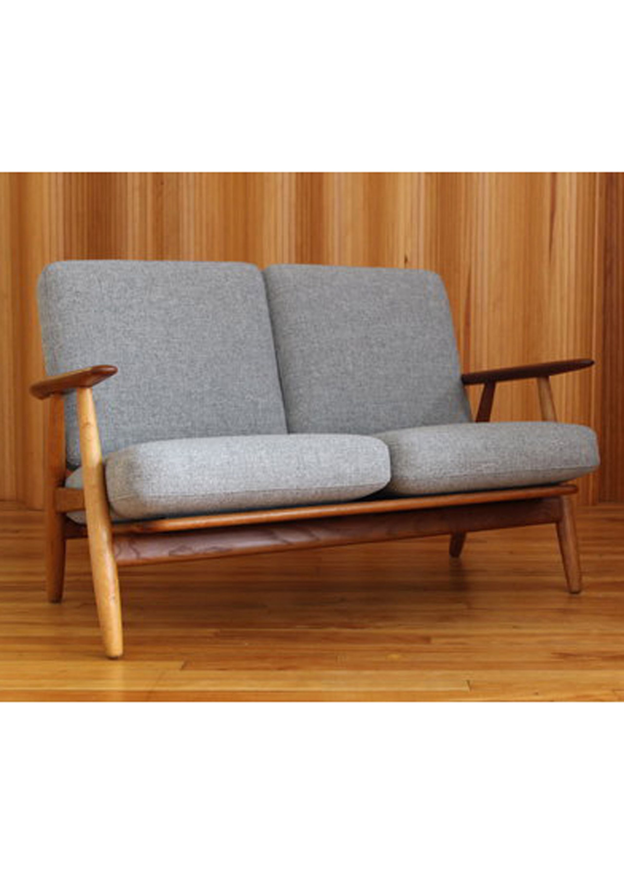 Getama - Canapé - GE240 / The Cigar Couch / 2 seater / by Hans J. Wegner - Oak