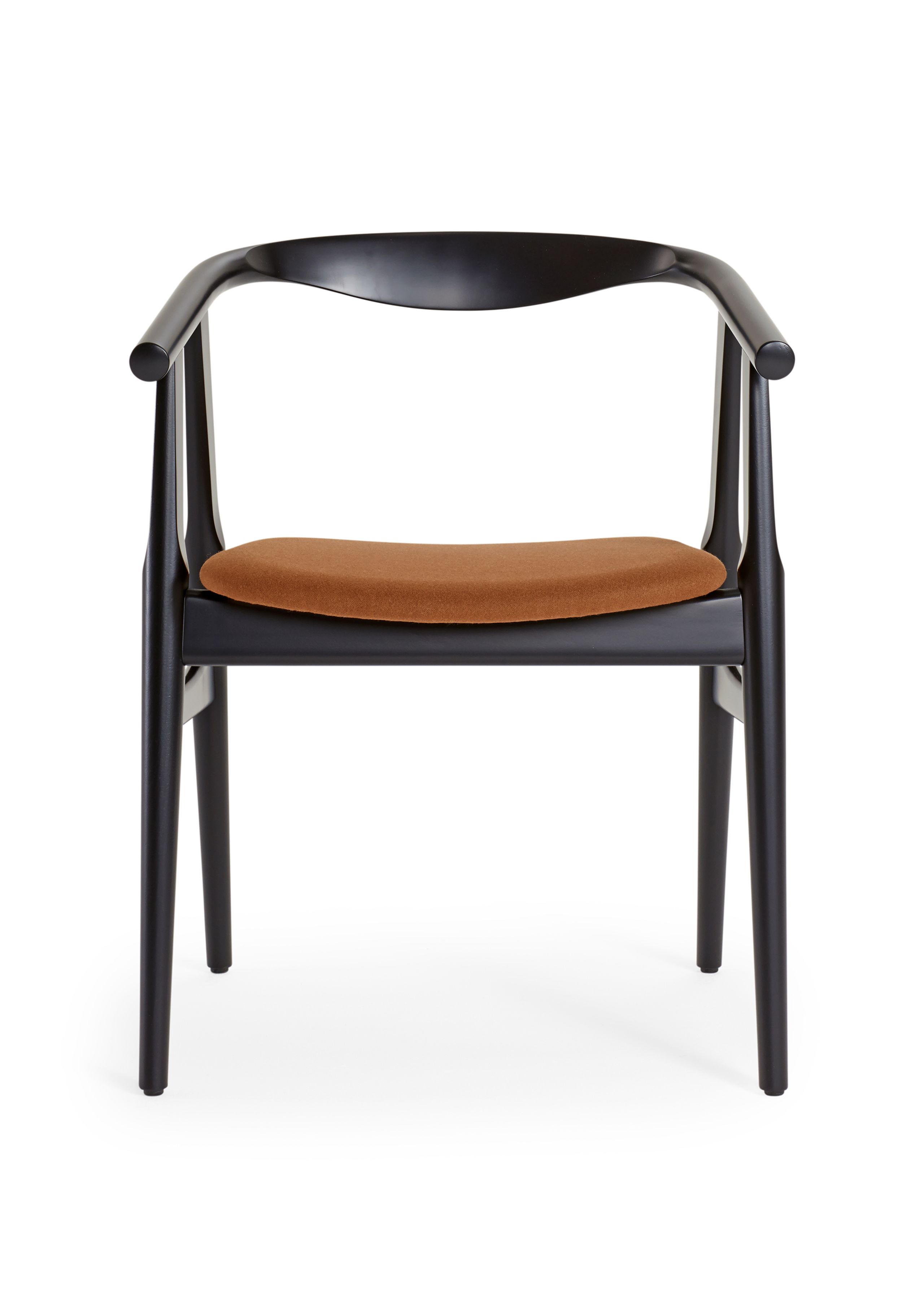 Getama - Chaise à manger - GE525 The U-Chair by Hans J. Wegner - Black Beech / Canvas 254