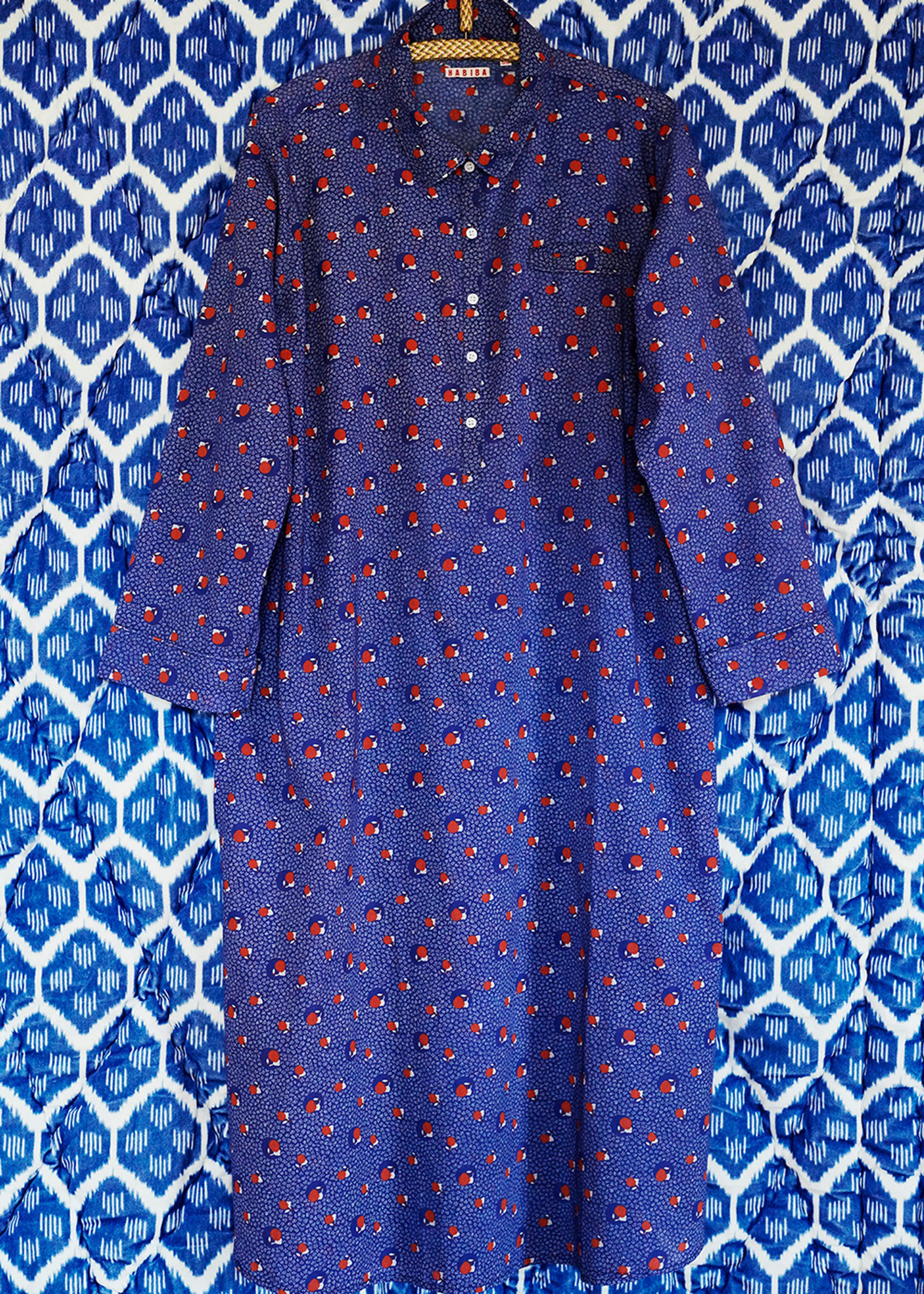 HABIBA - Robe - Sakura Shirt - Japan Blue