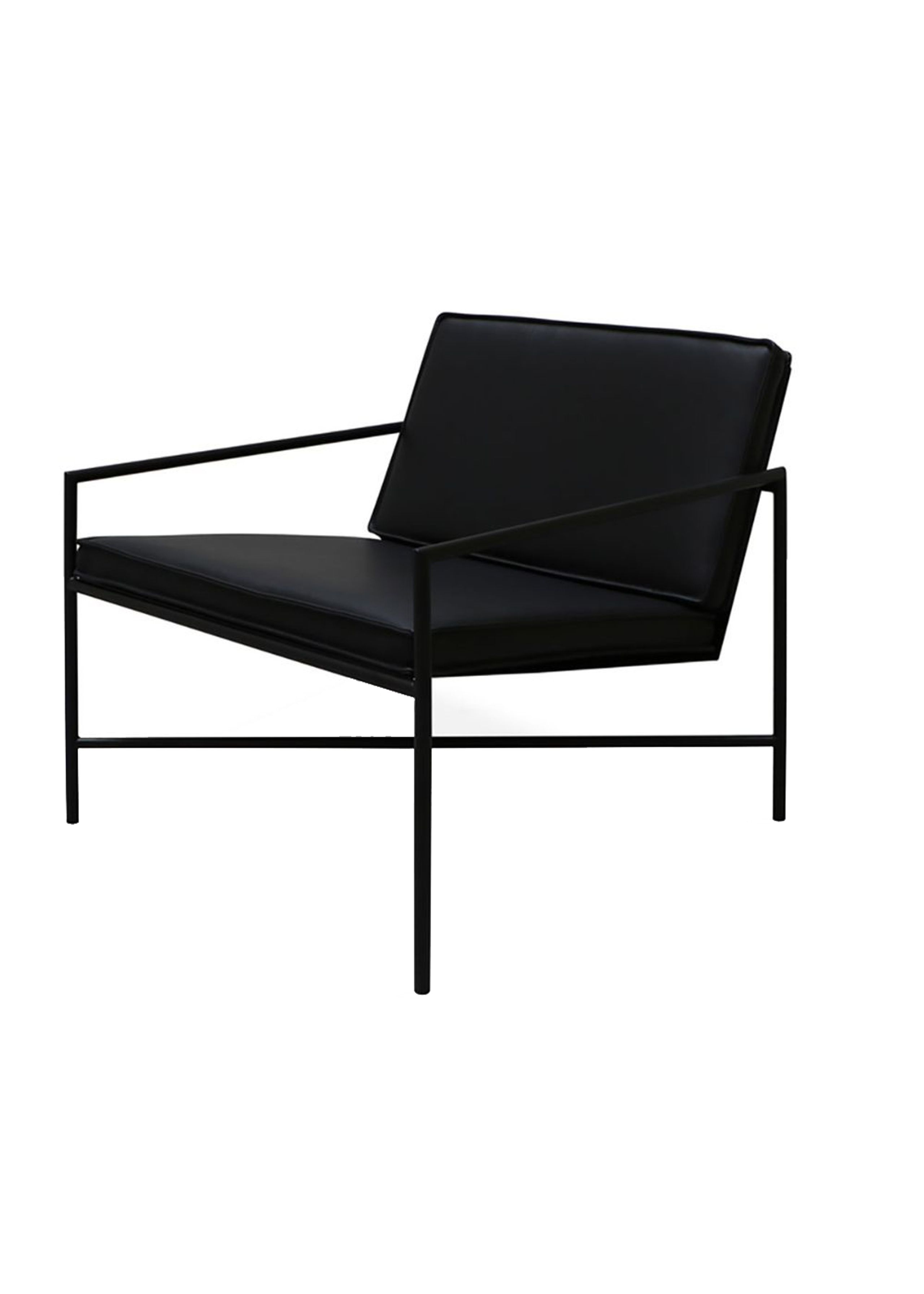 Handvärk - Lænestol - Lounge Chair af Emil Thorup - Black / Black Leather