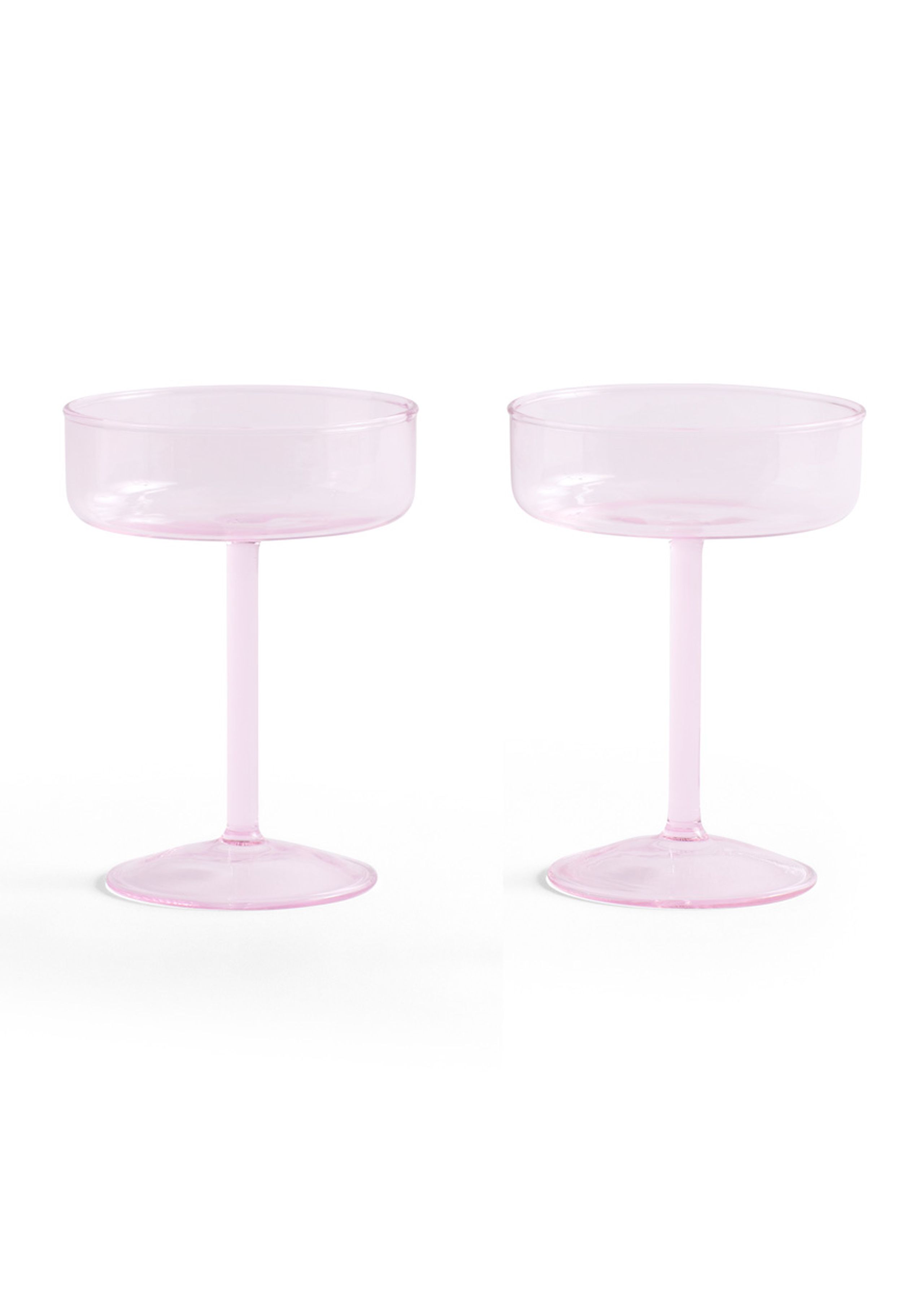 HAY - Copo de champanhe - Tint Coupe Glass - Pink - Set of 2