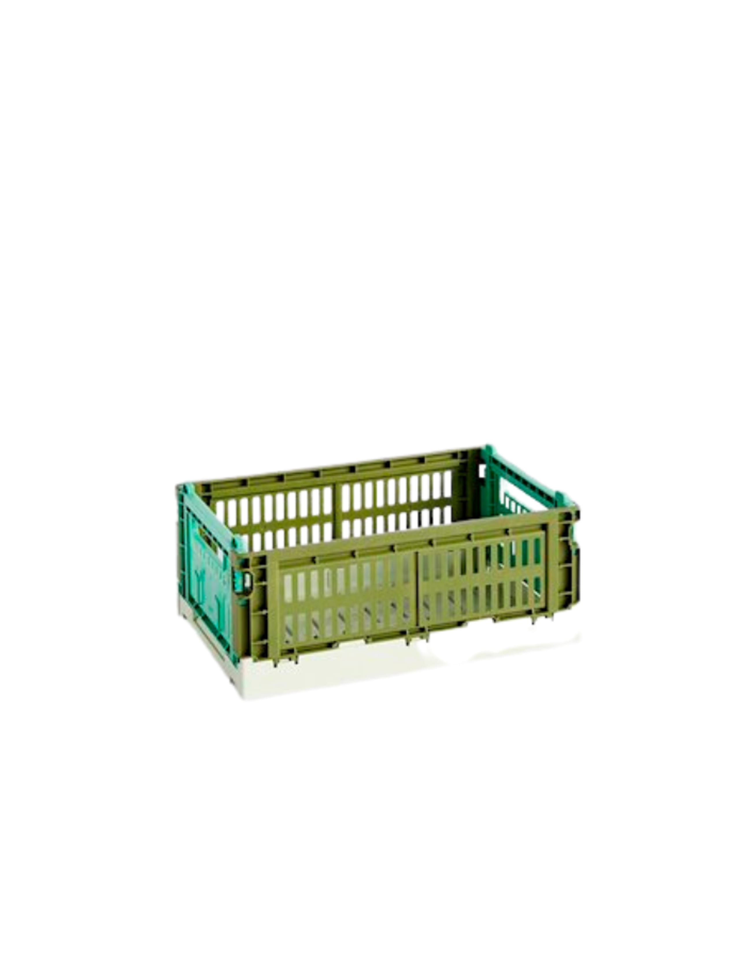 HAY - Boîtes - Hay Colour Crate Mix - Olive/Dark Mint - Small