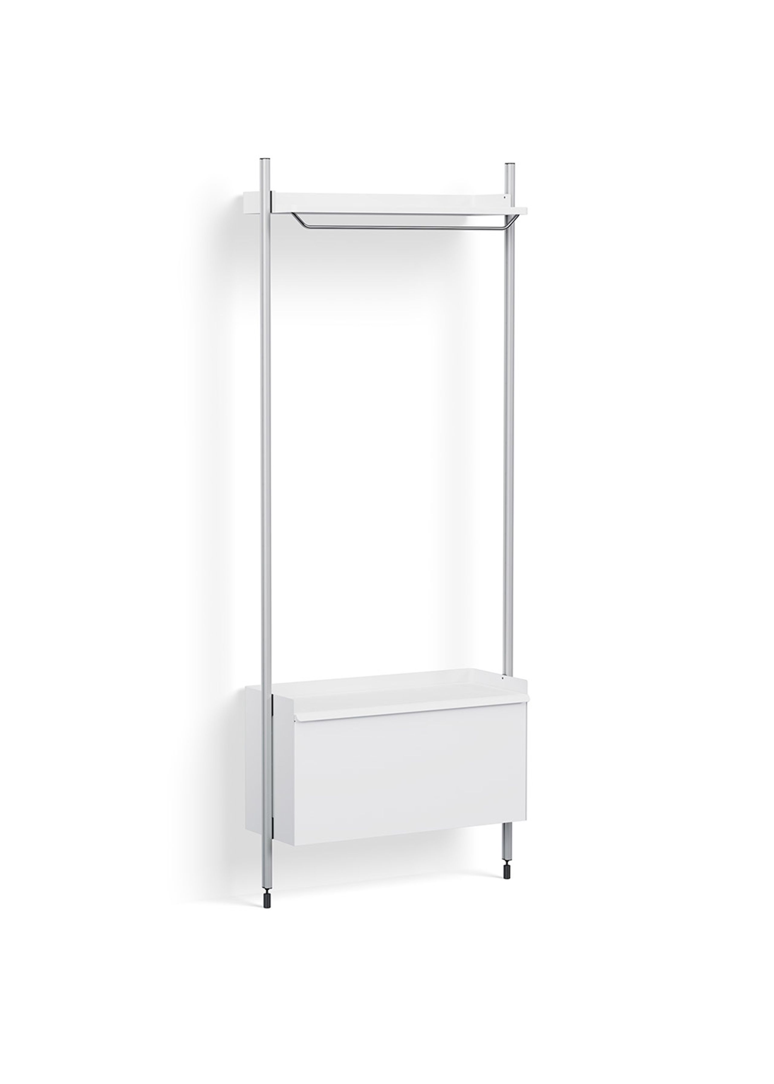 HAY - Reol - Pier System / No. 1001 - White / Clear Anodised Aluminium