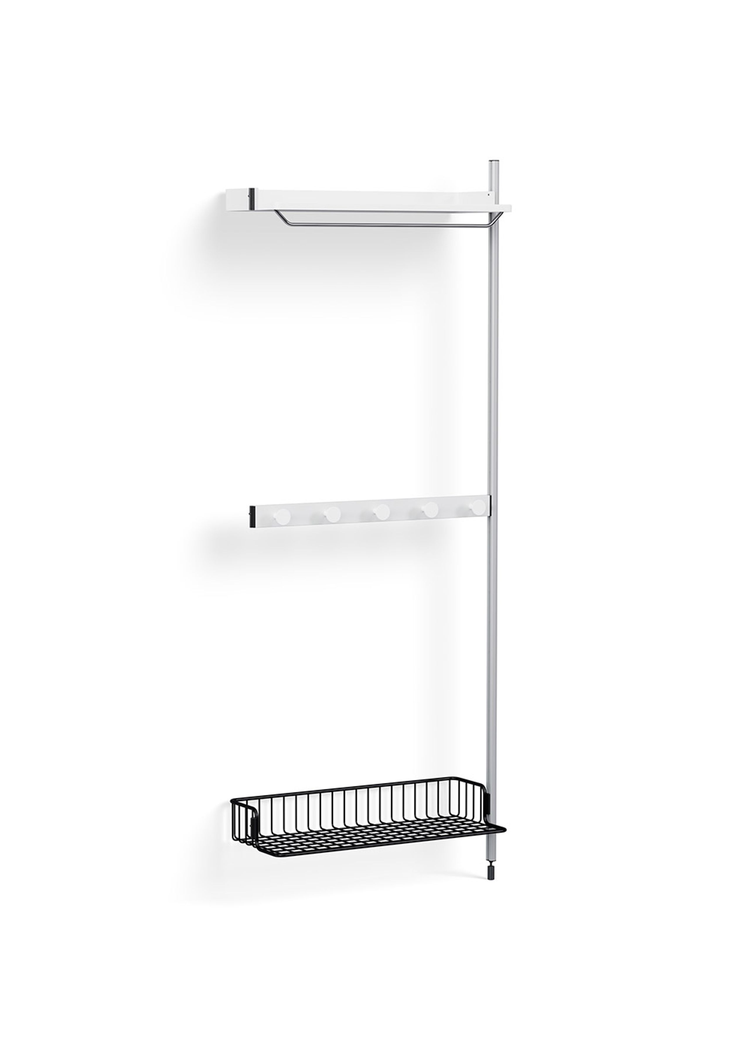 HAY - Reol - Pier System / No. 1040 - White / Clear Anodised Aluminium