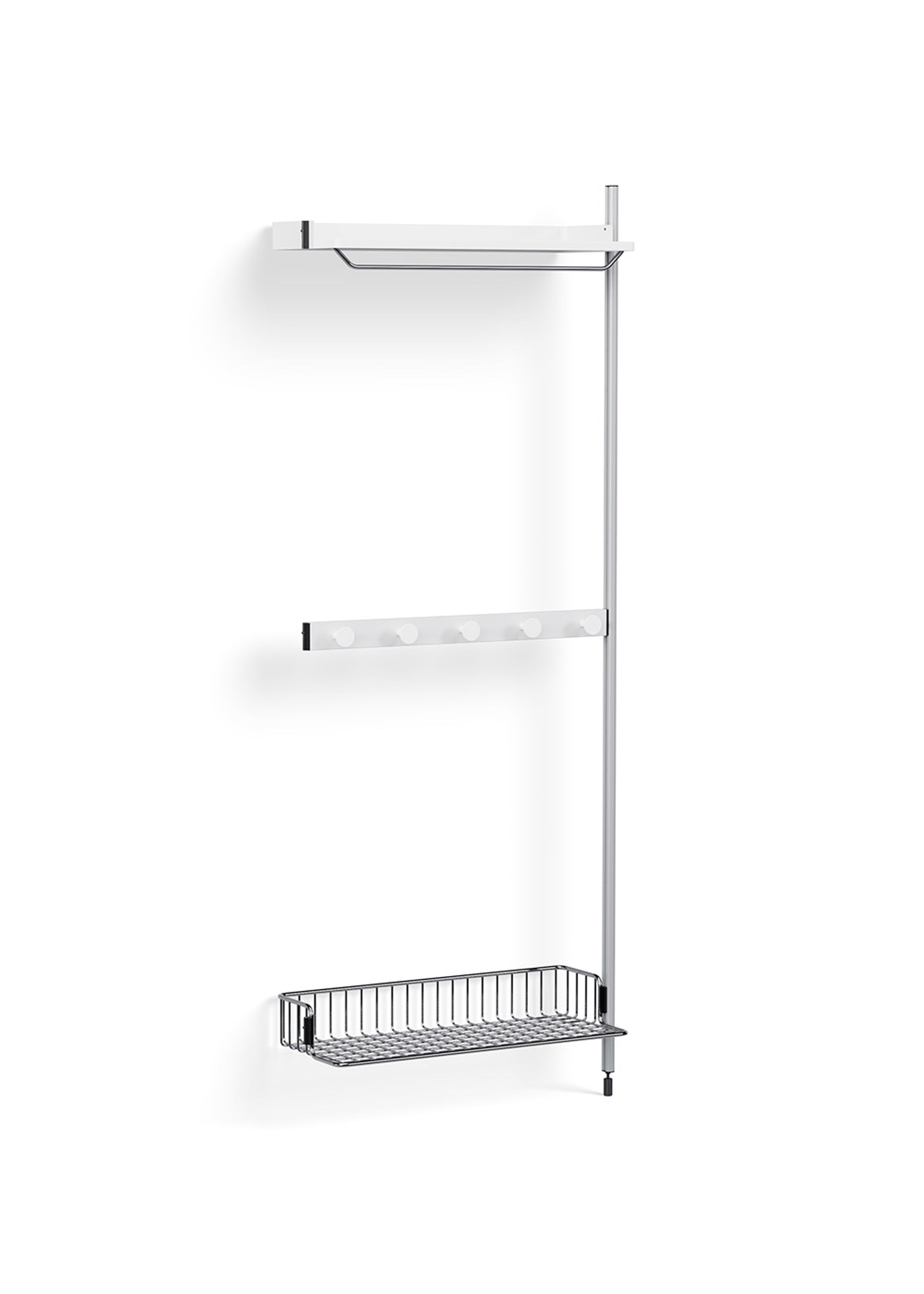 HAY - Reol - Pier System / No. 1040 - White / Clear Anodised Aluminium