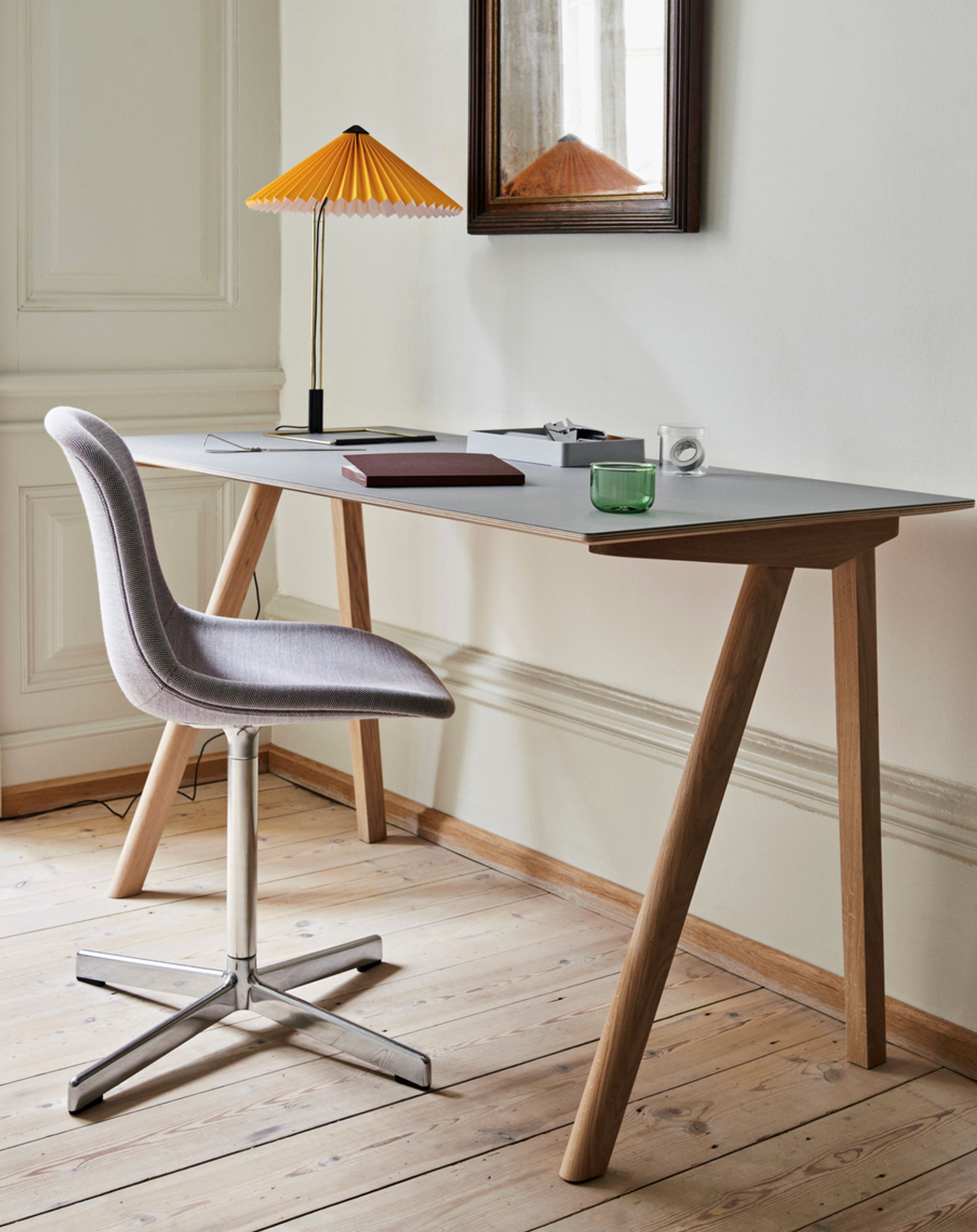 HAY - CPH 90 Desk - Desk - Walnut Waster-Based Lacquered
