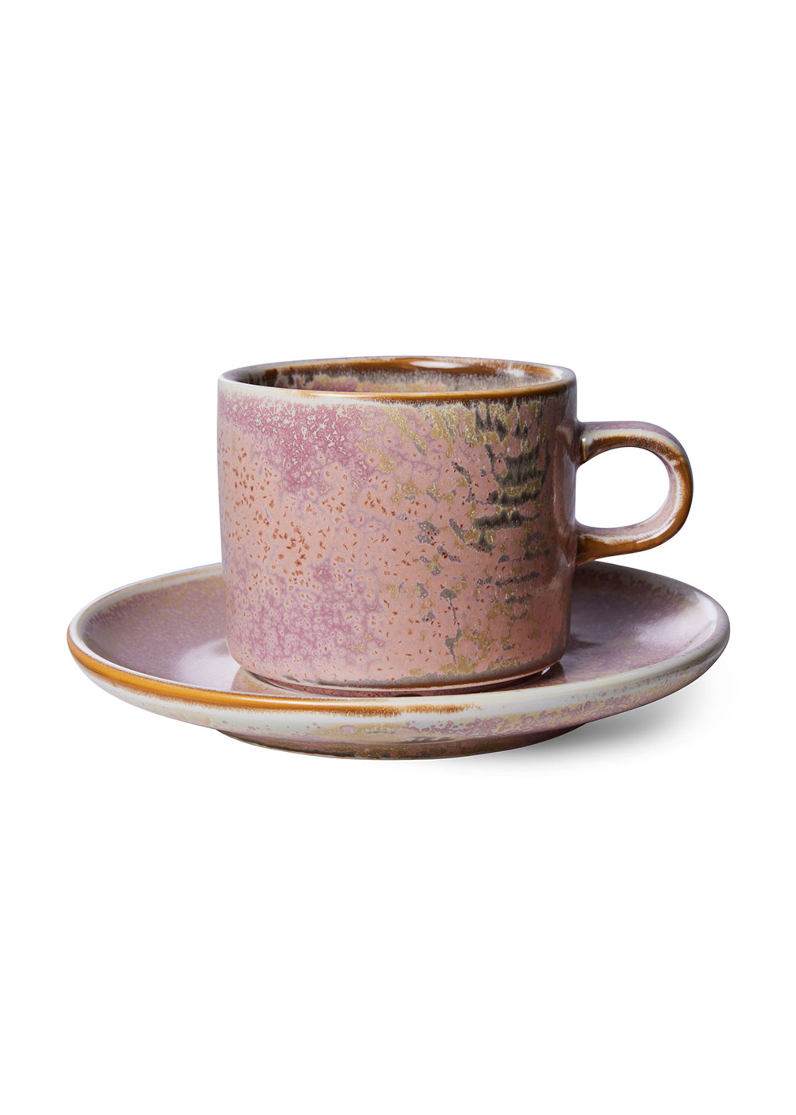 Set 4 tazze da cappuccino serie ceramic 70's By HK living