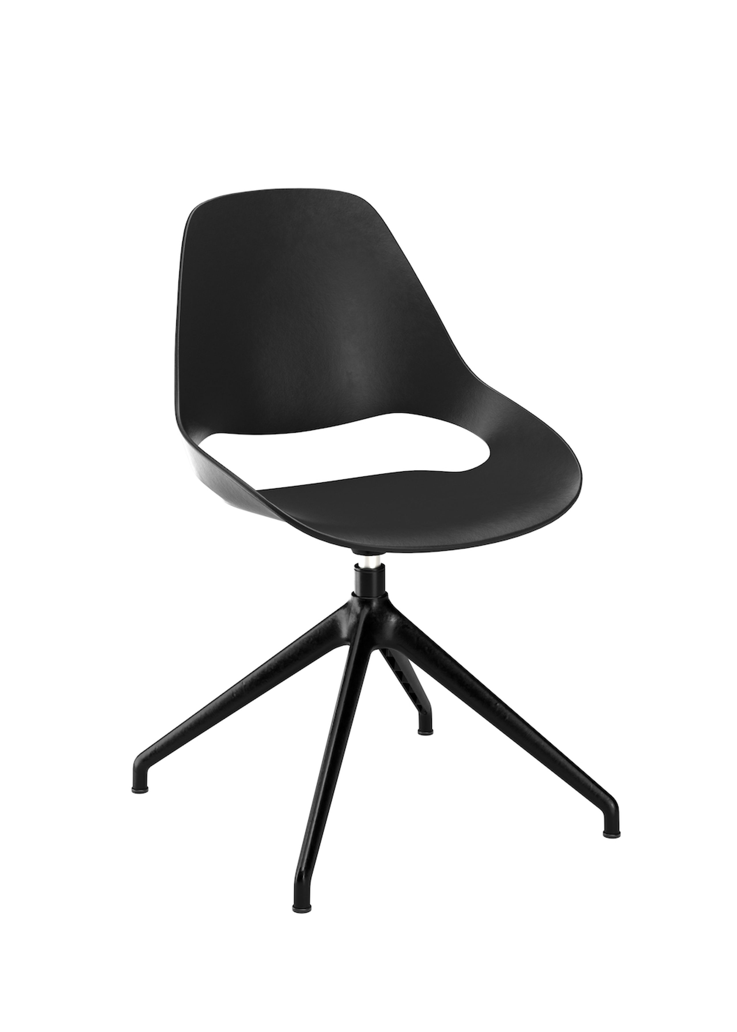HOUE - Esstischstuhl - FALK Chair / 4 Star Return Swivel - Black