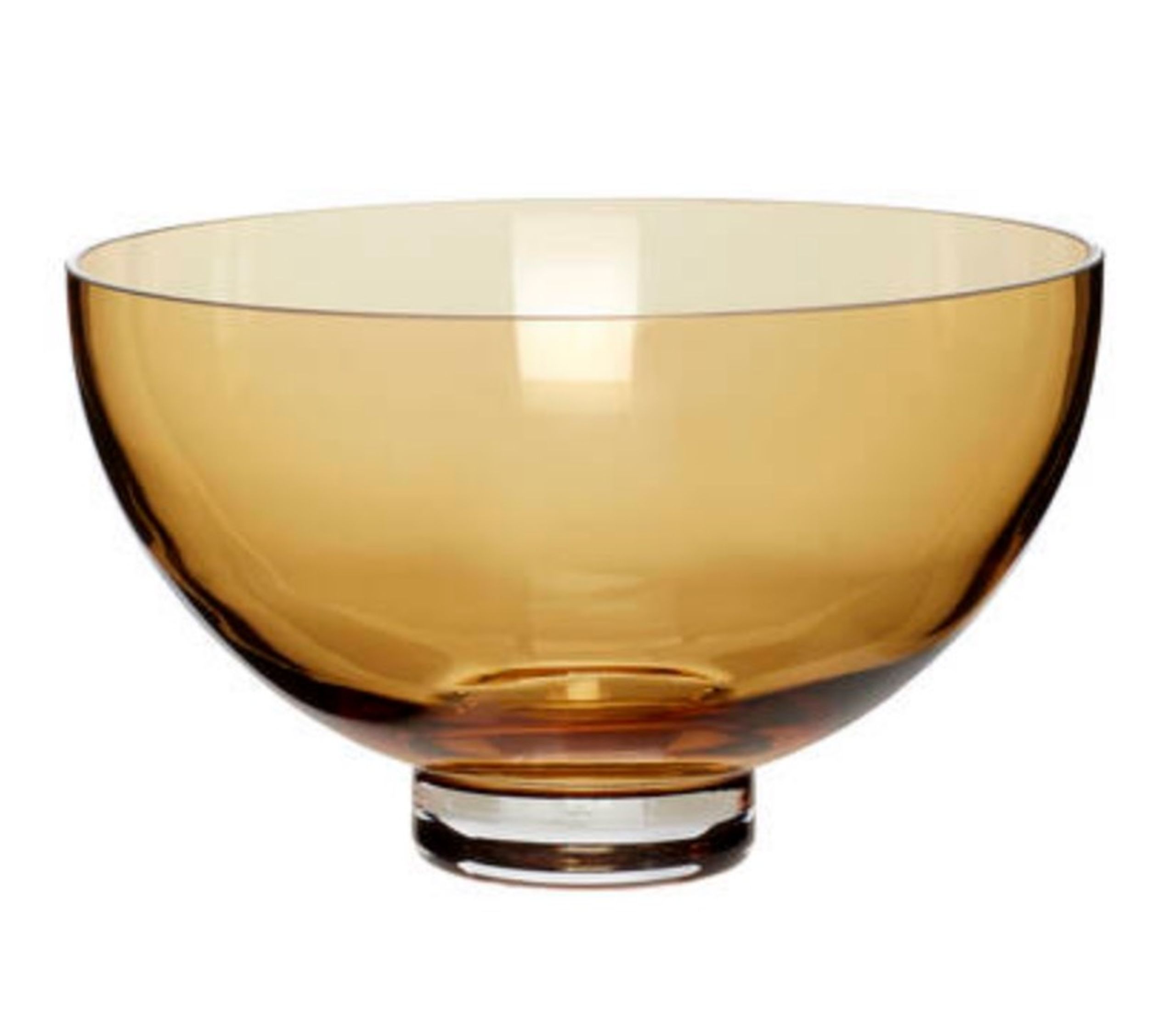 Hübsch - Abraço - Duo Glass Bowls - Amber