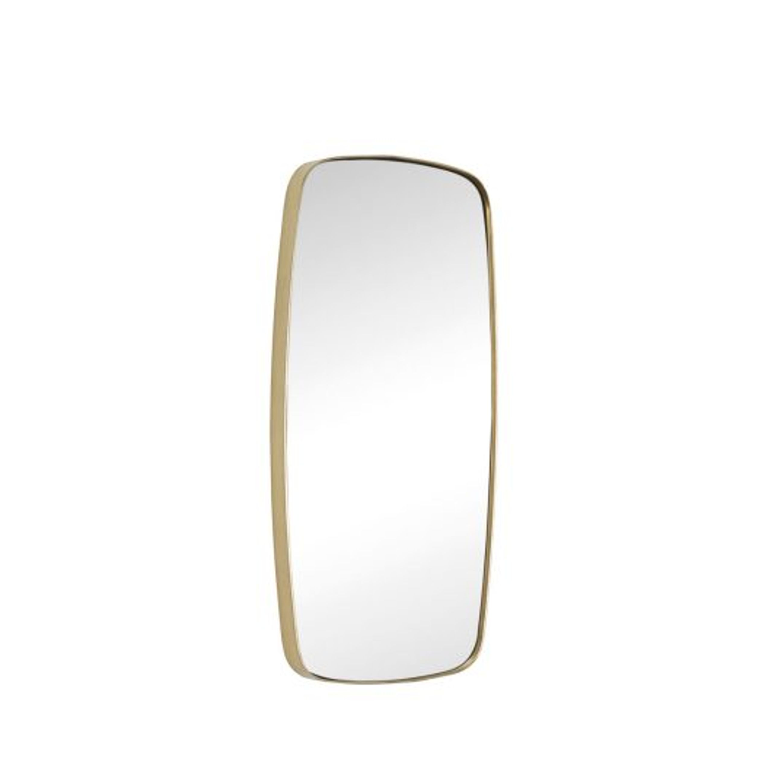 Hübsch - Spiegel - Retro Wall Mirror - Rectangle - Brass