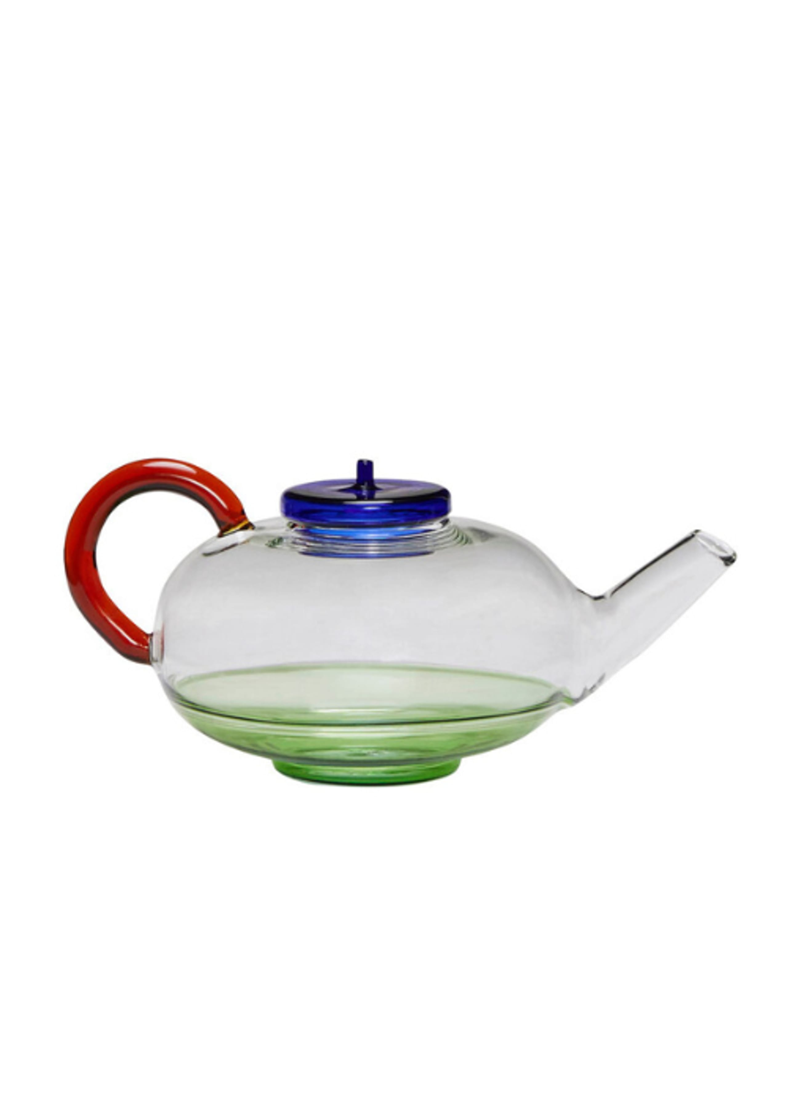 Hübsch - Chaleira - NoRush Teapot - Amber/Blue/Clear/Green