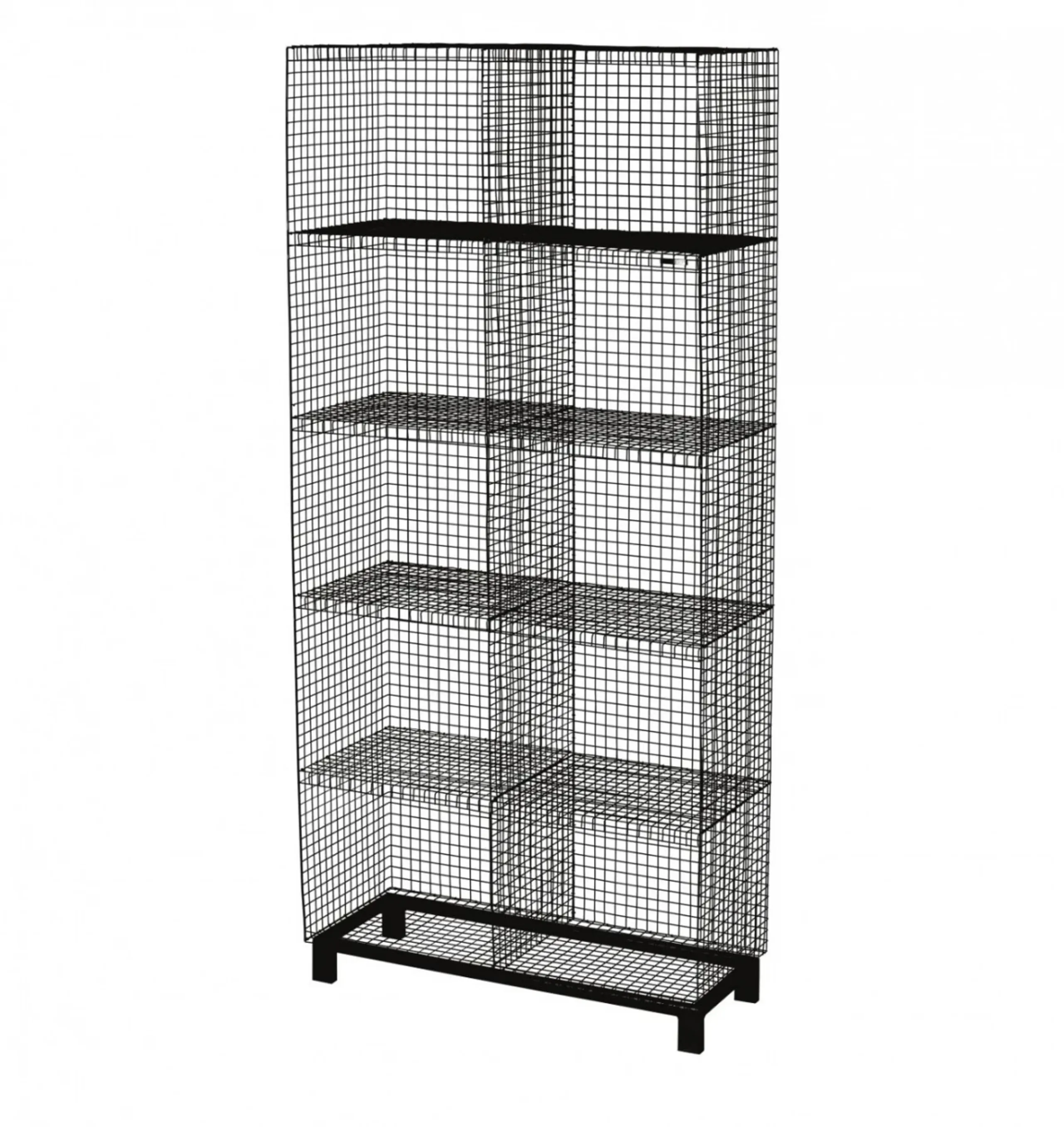 Kalager Design  - Regal - Grid Cabinet with legs - Black