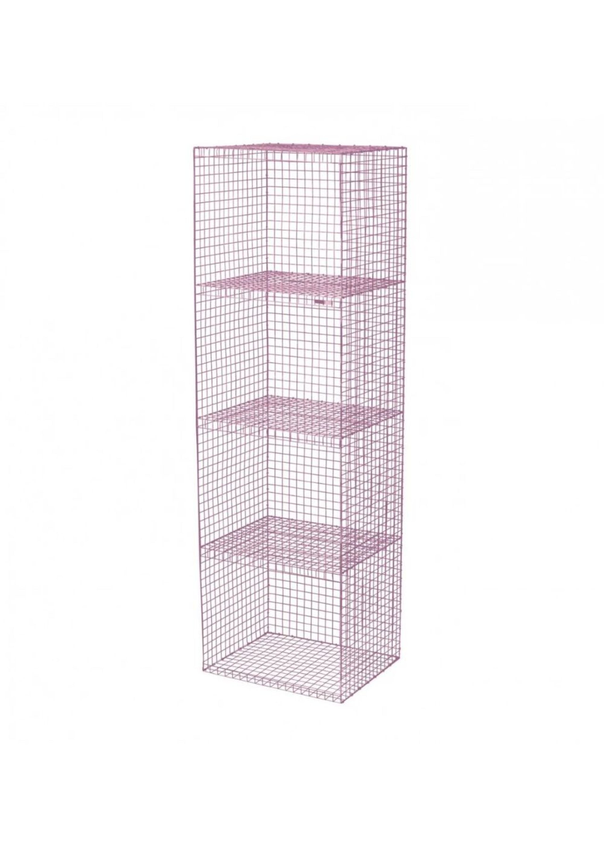 Kalager Design - Wire Slim Cabinet - Libreria - Pink