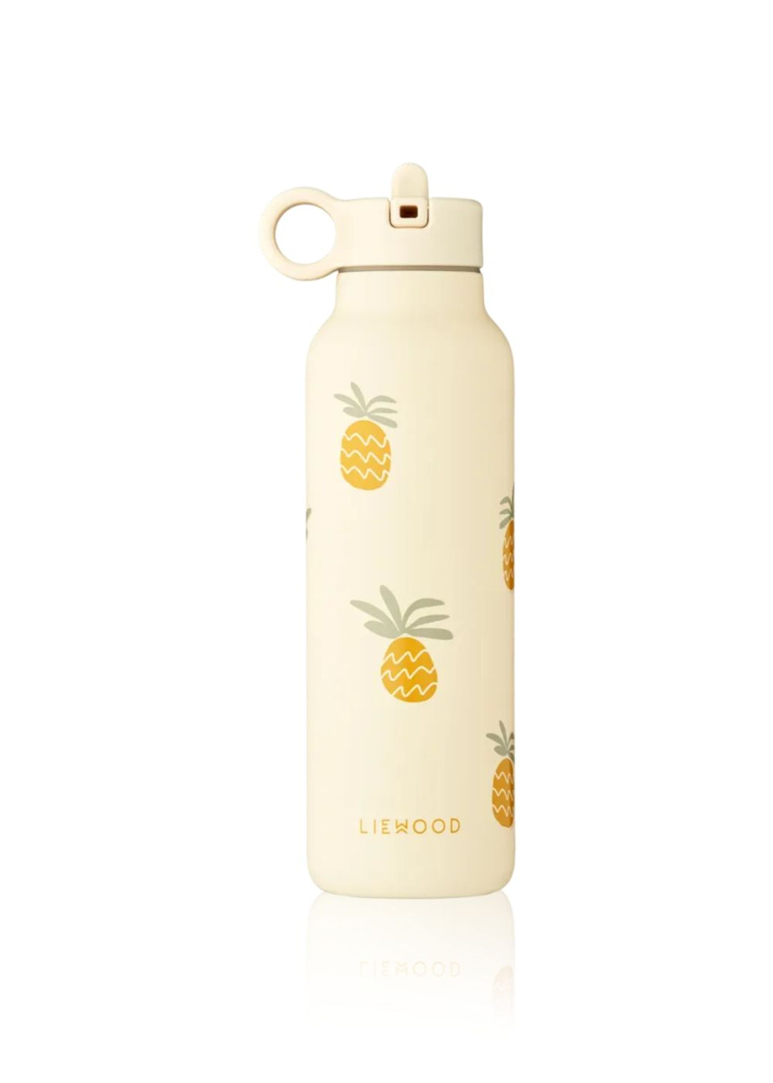 LIEWOOD - Gourde pour enfants - Falk Water Bottle - 500 ml - Pineapples / Cloud Cream