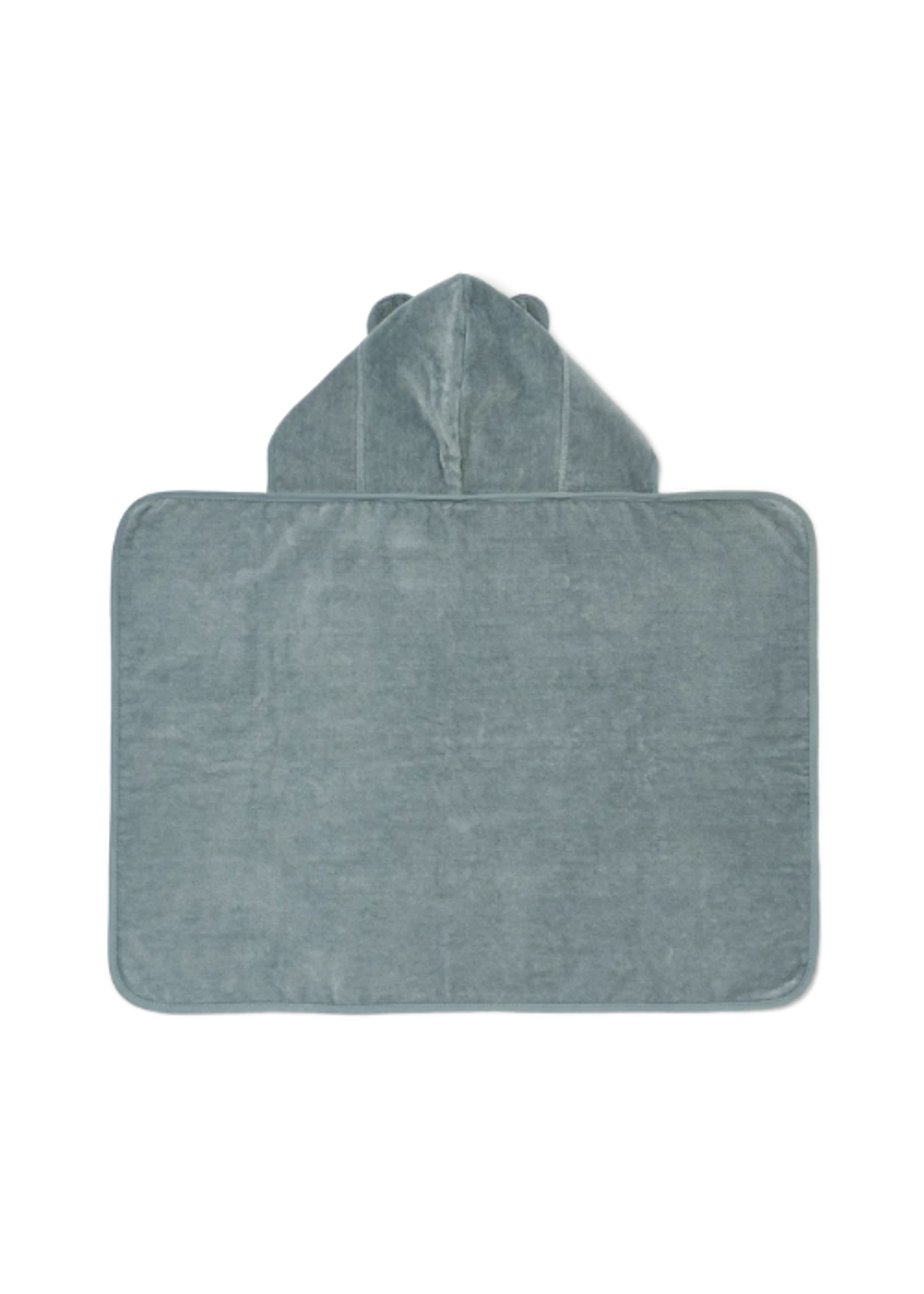 LIEWOOD - Håndklæde - Vilas Baby Hooded Towel - 1527 Blue Fog