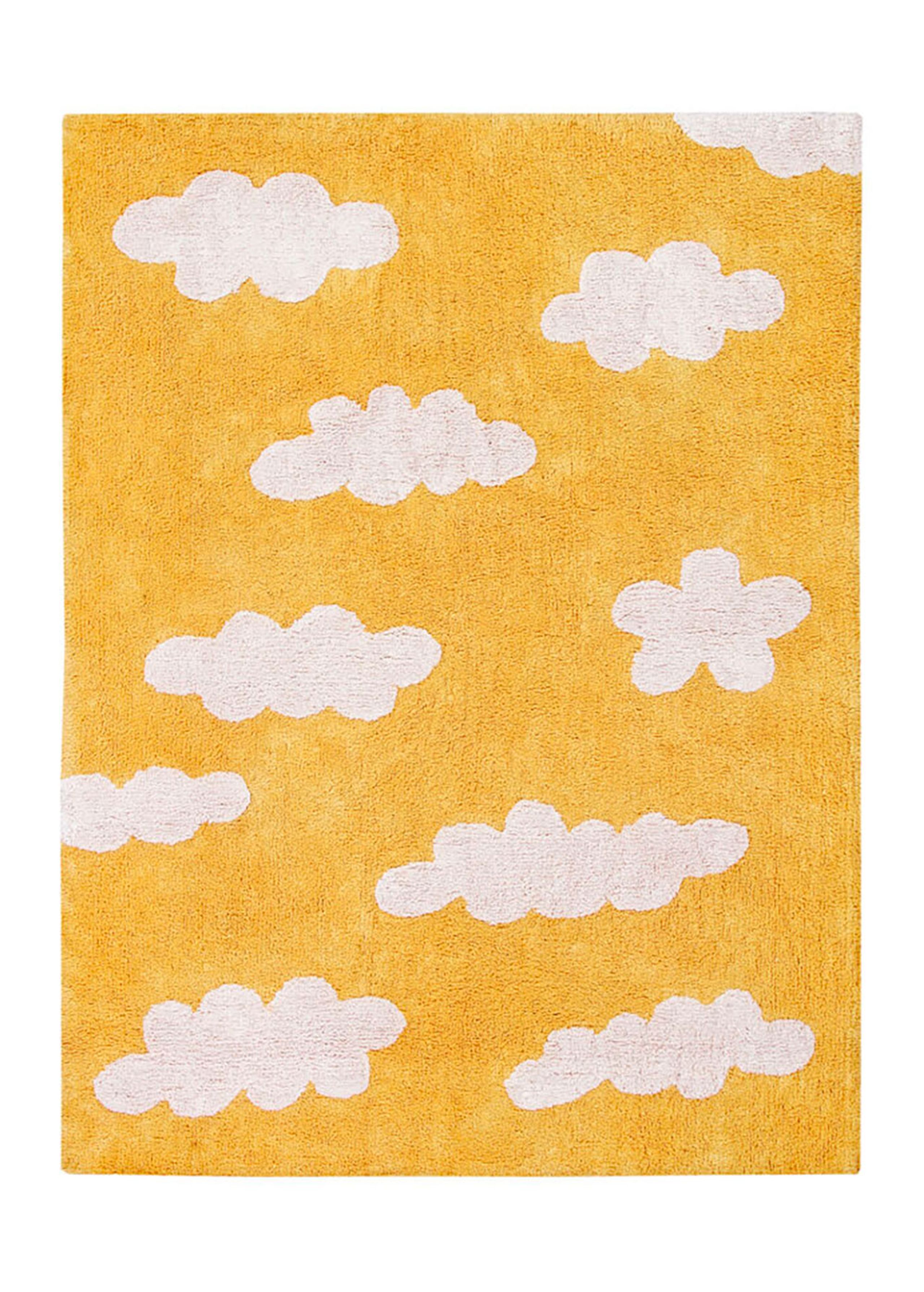 Lorena Canals - Kinderteppich - Washable Rug Clouds - Mustard
