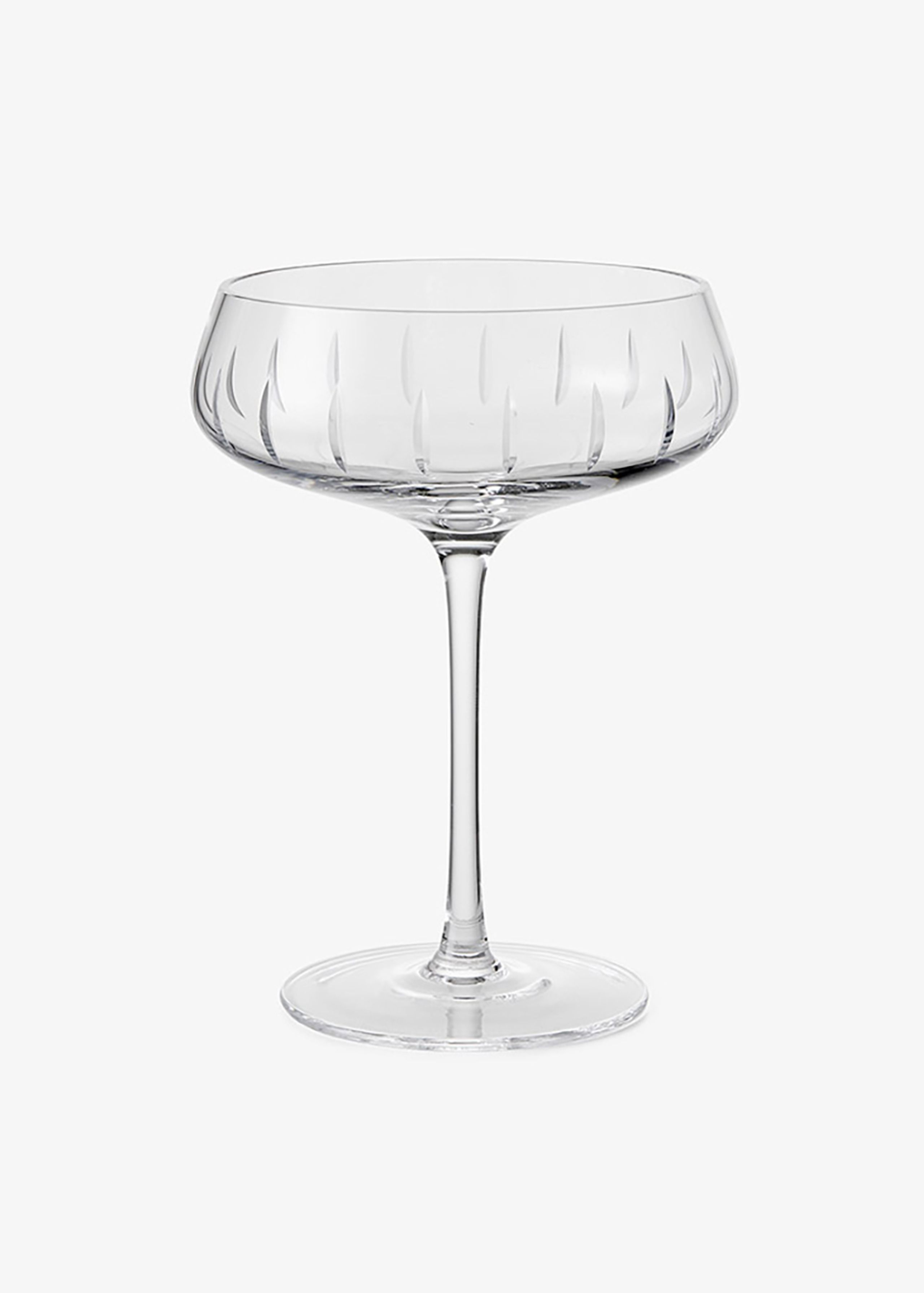 Louise Roe - Verre - Champagne Coupe | Single Cut - Clear