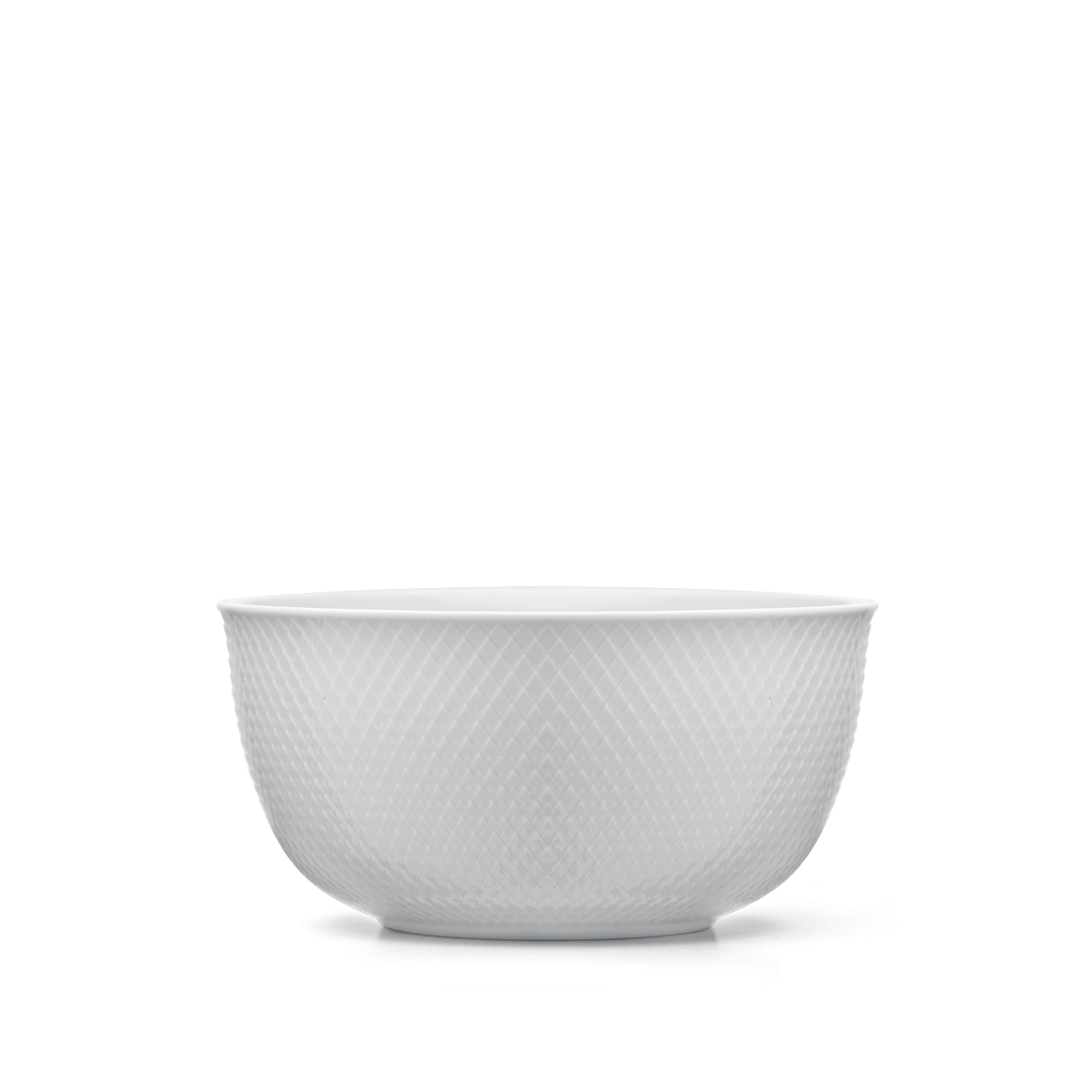 Lyngby Porcelain - Abraço - Rhombe Serving bowl Ø21,5 cm - White