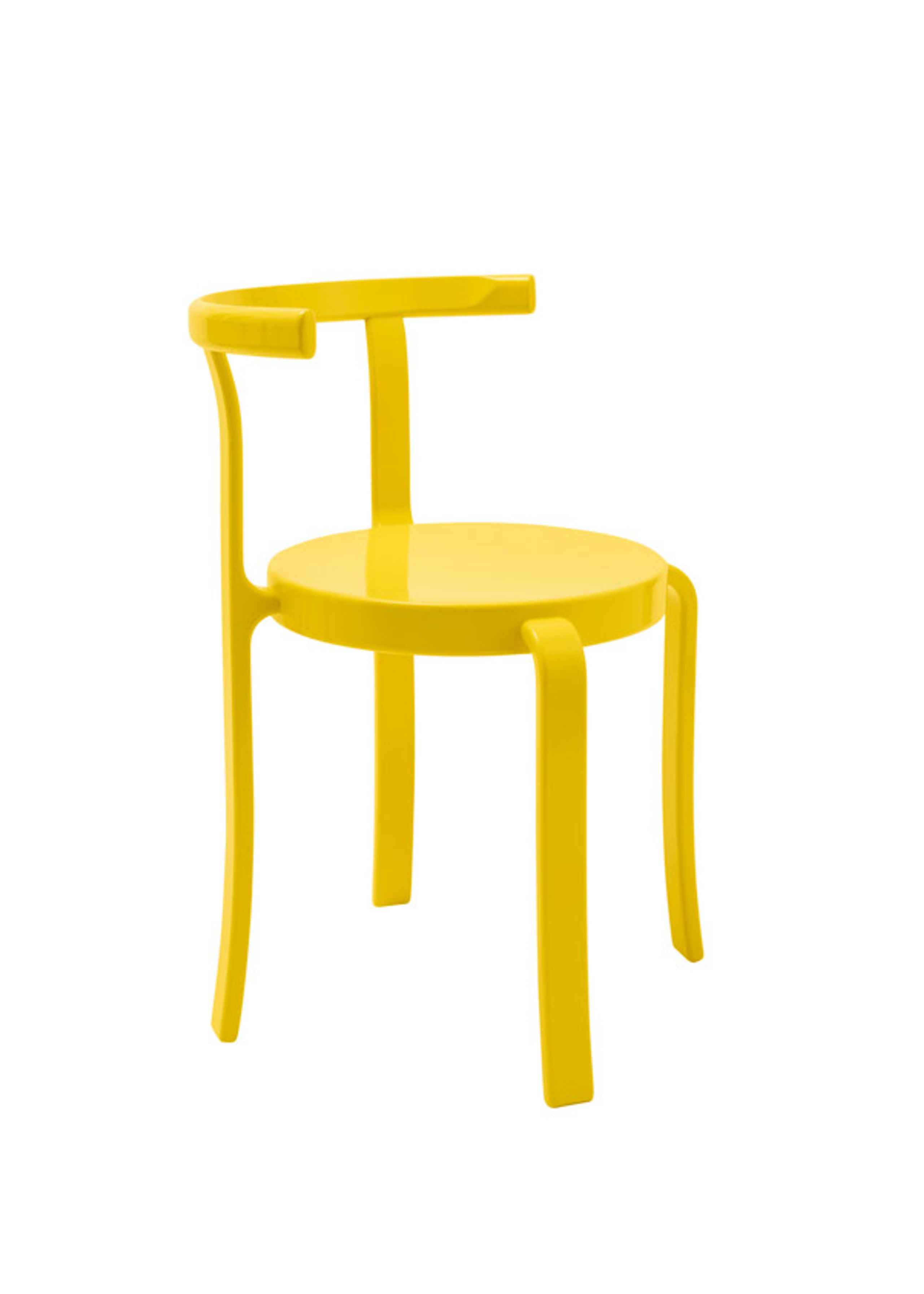 Magnus Olesen - Spisebordsstol - 8000 Series Chair - Lakeret bøg / Retro gul