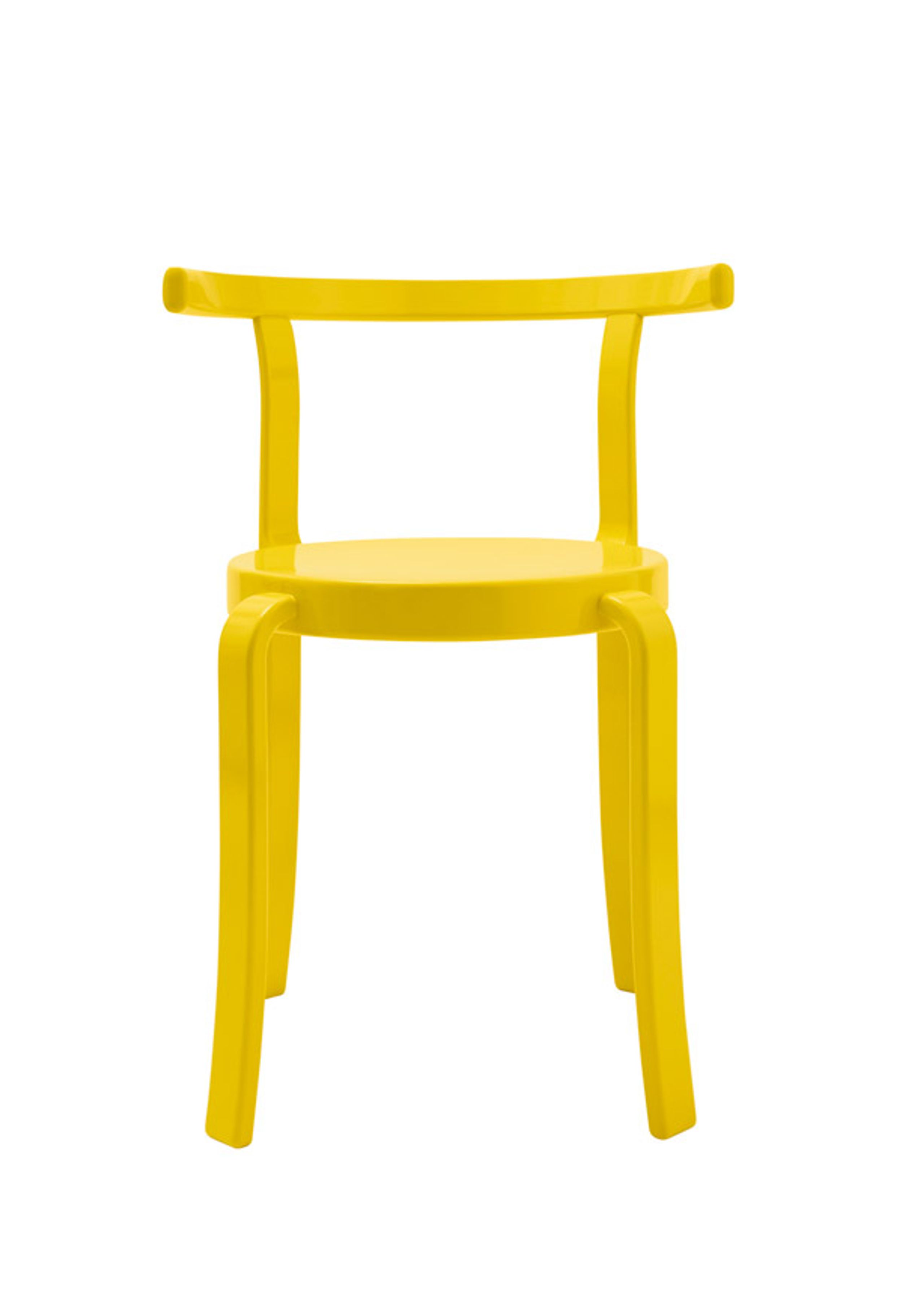 Magnus Olesen - Spisebordsstol - 8000 Series Chair - Lakeret bøg / Retro gul