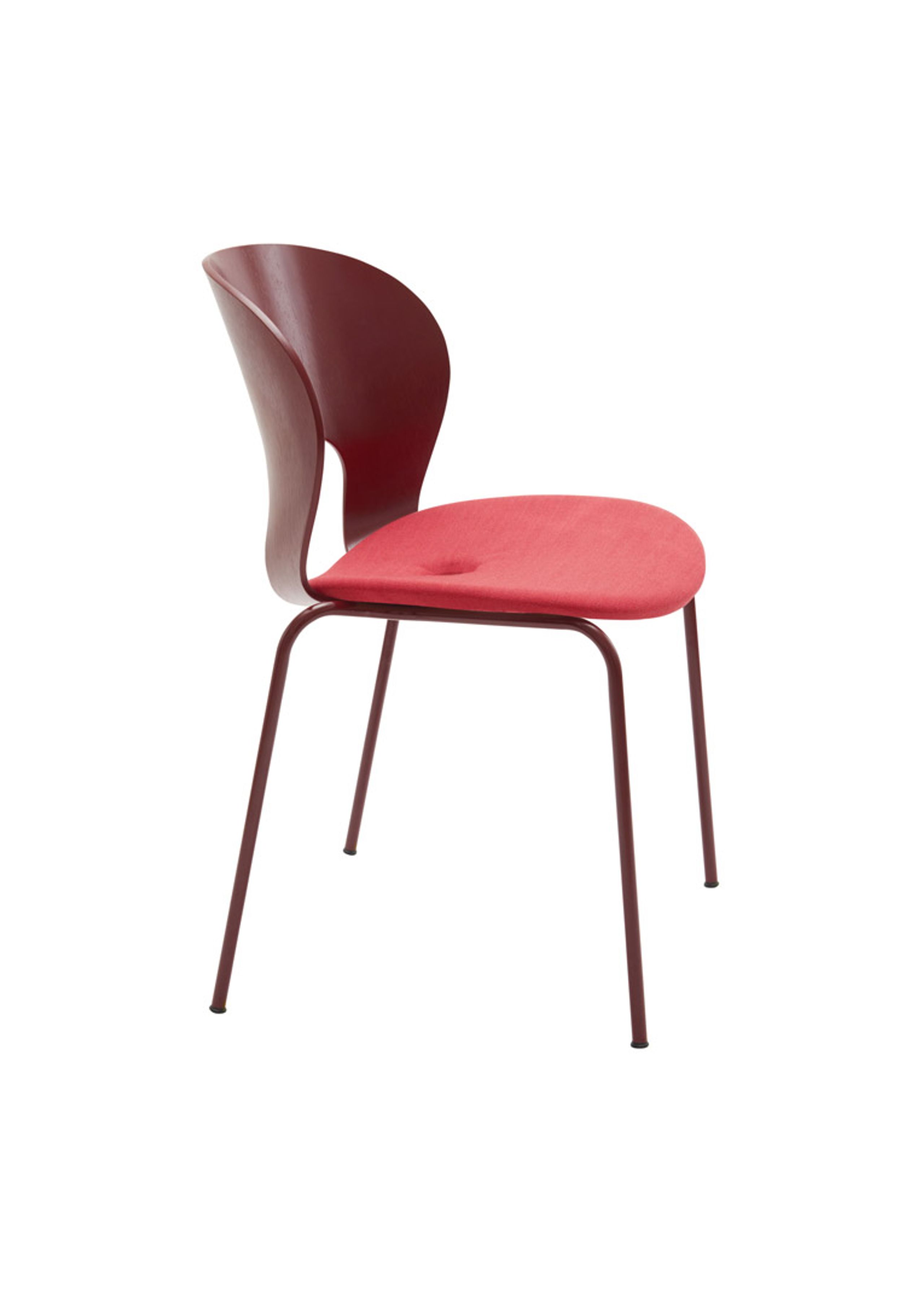 Magnus Olesen - Chaise à manger - Ø Chair - Frame: Bordeaux / Seat: Atlas 661 / Screw: Bordeaux / Back: Bordeaux