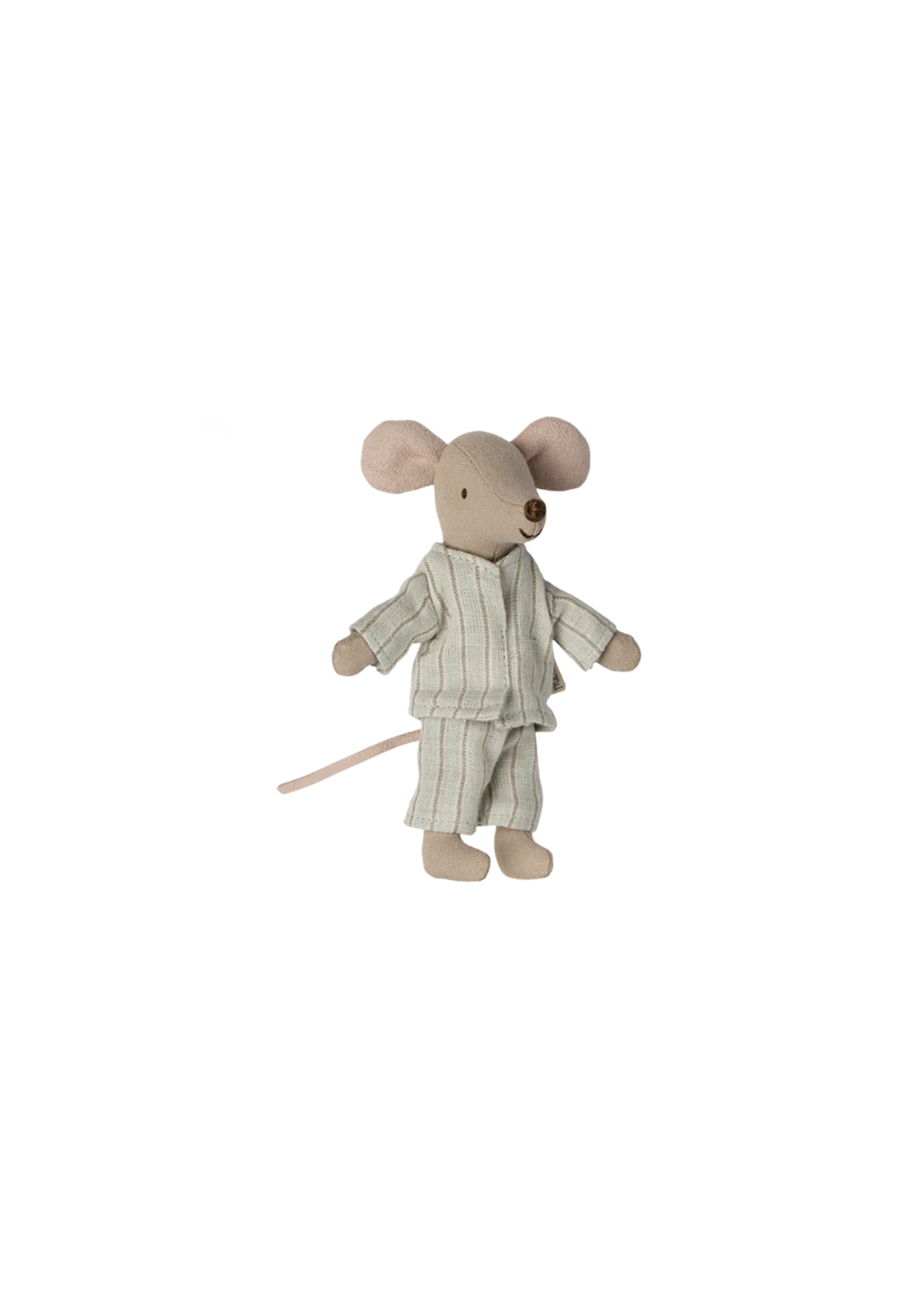 Maileg - Stuffed Animal - Big brother mouse in matchbox  - Grå