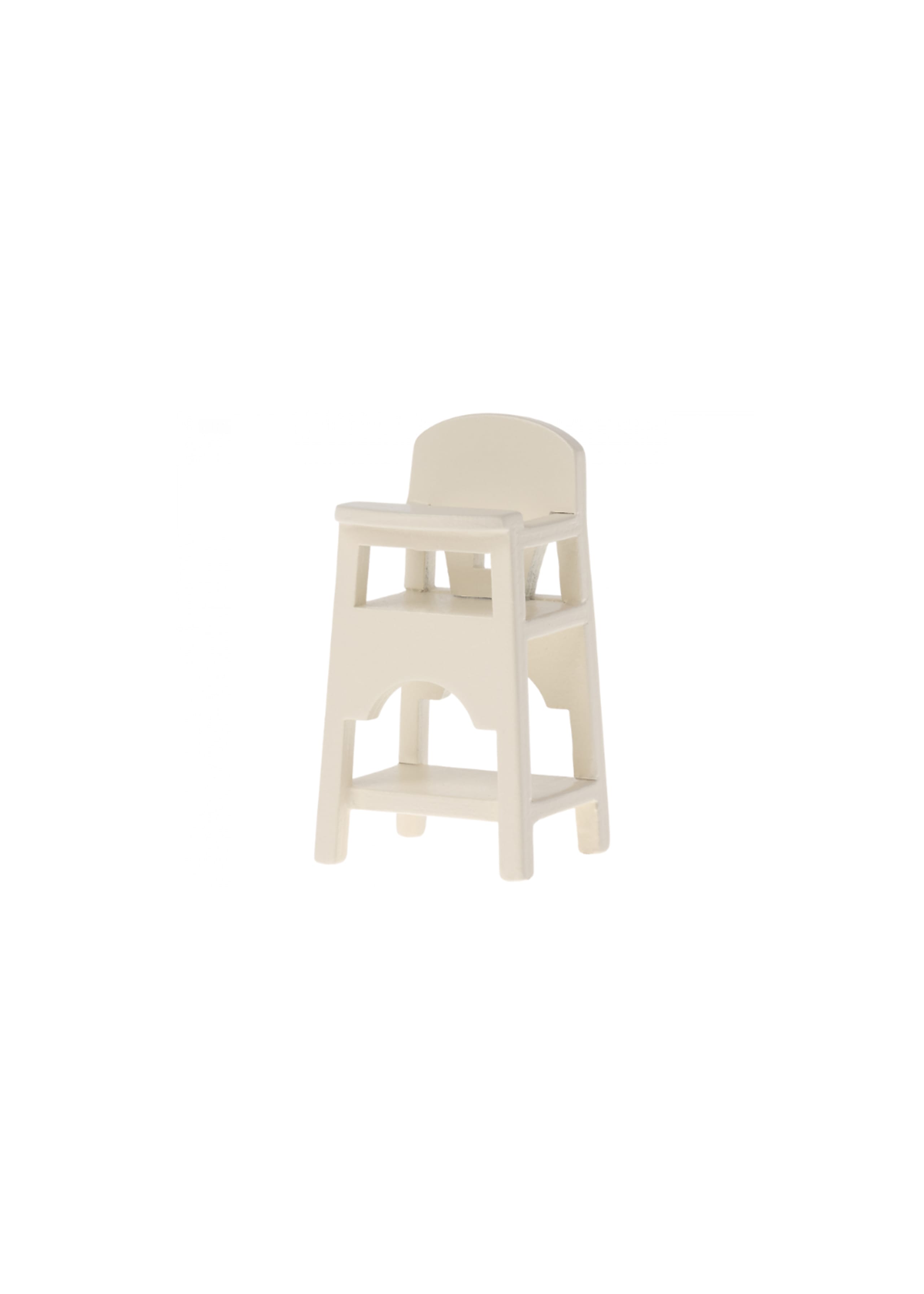 Maileg - Speelgoed - High chair - Baby mouse - Off white