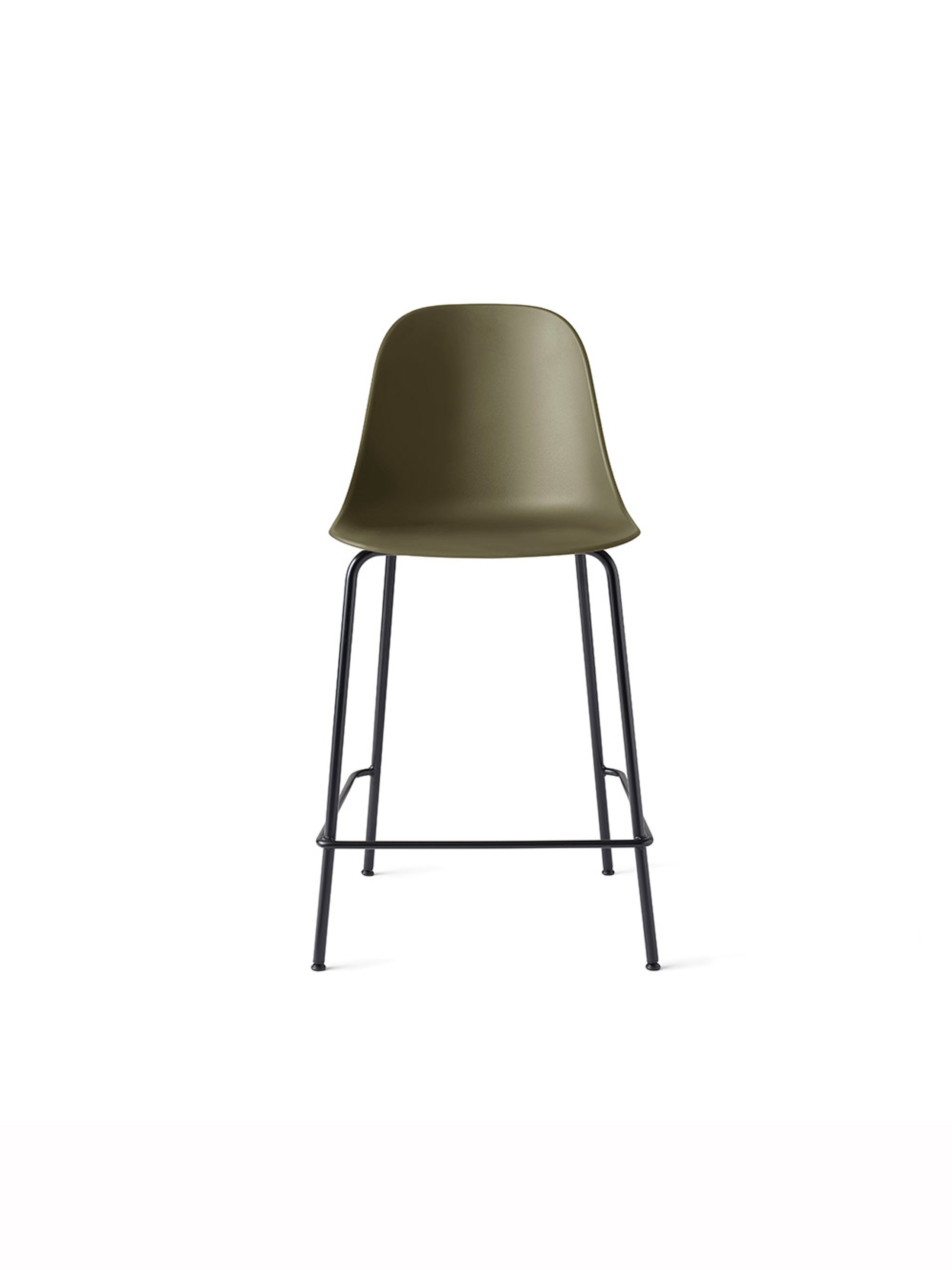 MENU - Banco de bar - Harbour Side Counter Chair / Black Steel Base - Olive
