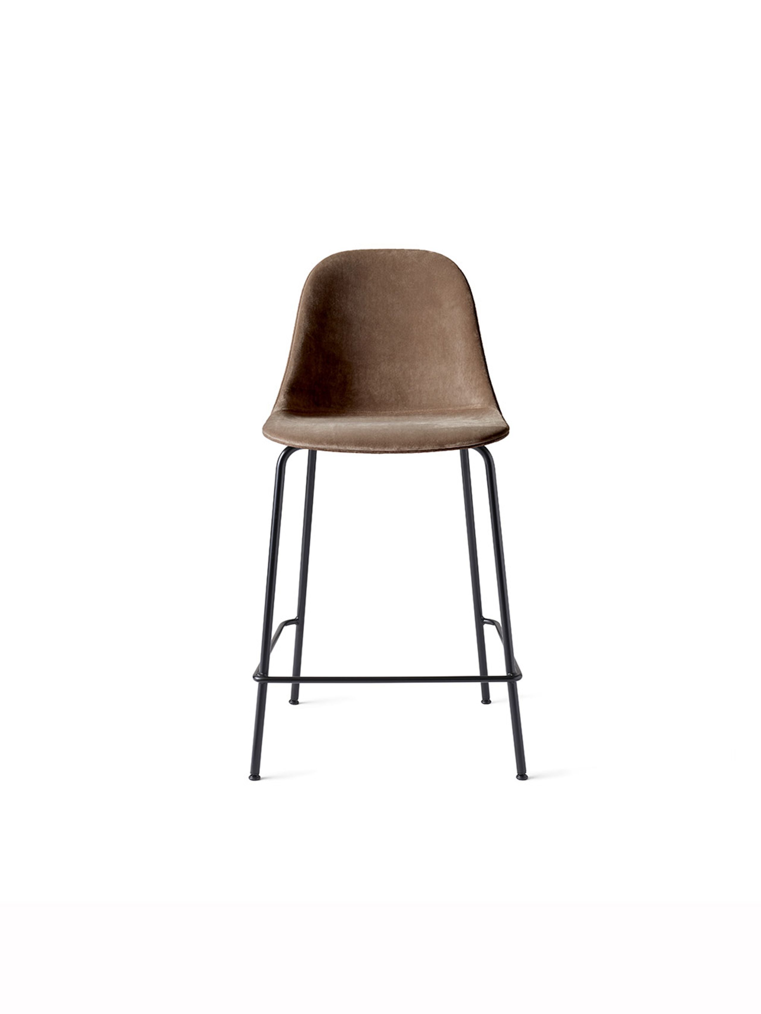 MENU - Tabouret de bar - Harbour Side Counter Chair / Black Steel Base - Upholstery: City Velvet CA 7832/078