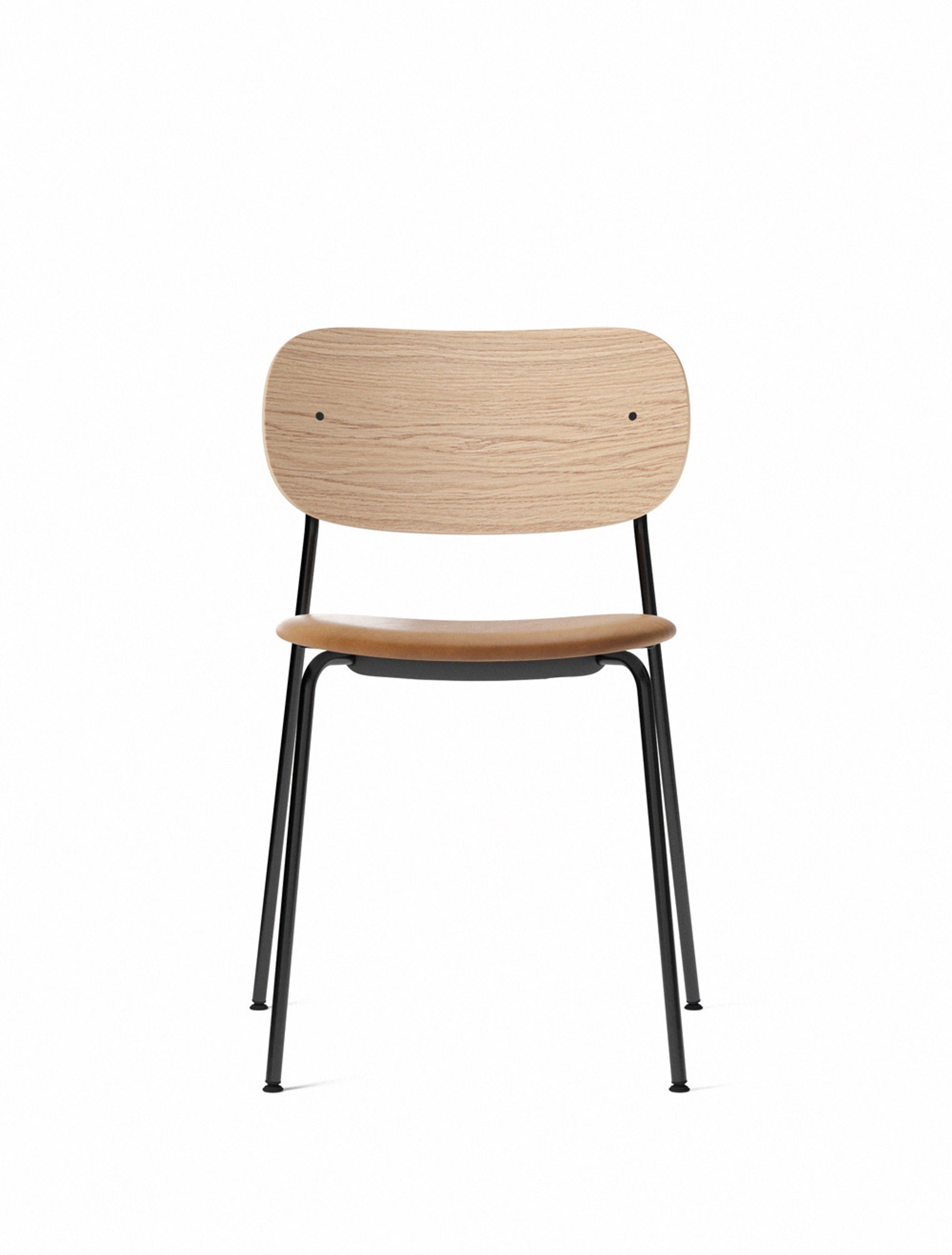MENU - Chaise - Co Chair / Black Base - Upholstery: Dakar 0250 / Natural Oak