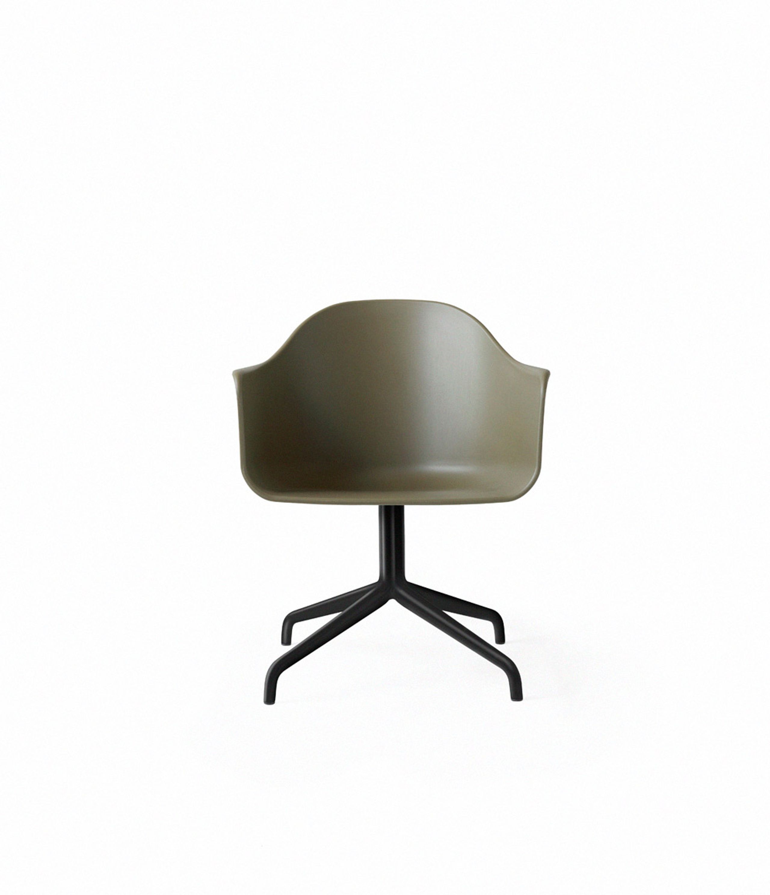 MENU - Cadeira - Harbour Dining Chair / Black Star Base w. Swivel - Olive