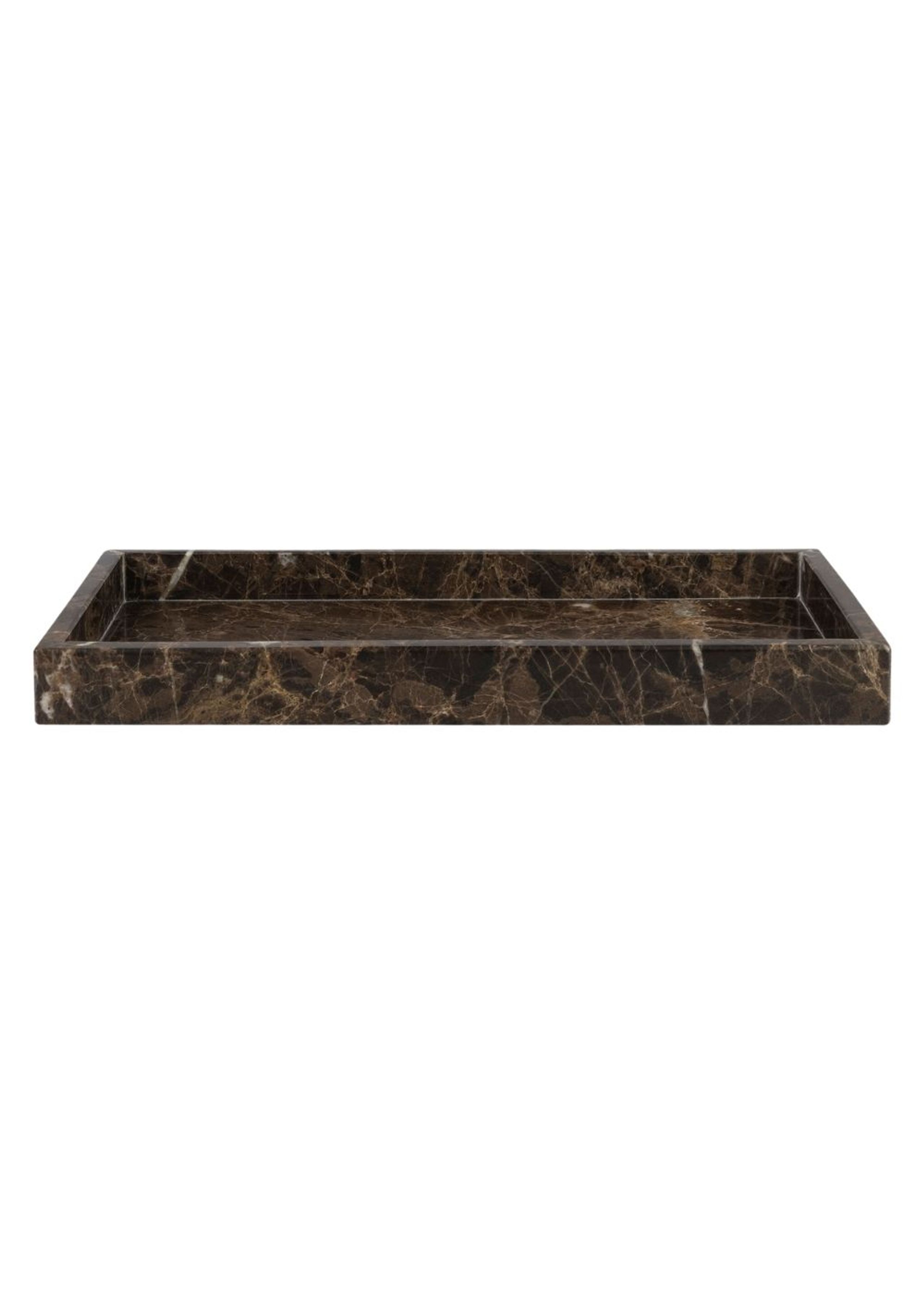 Mette Ditmer - Tablett - MARBLE Deco Tray  - Brown