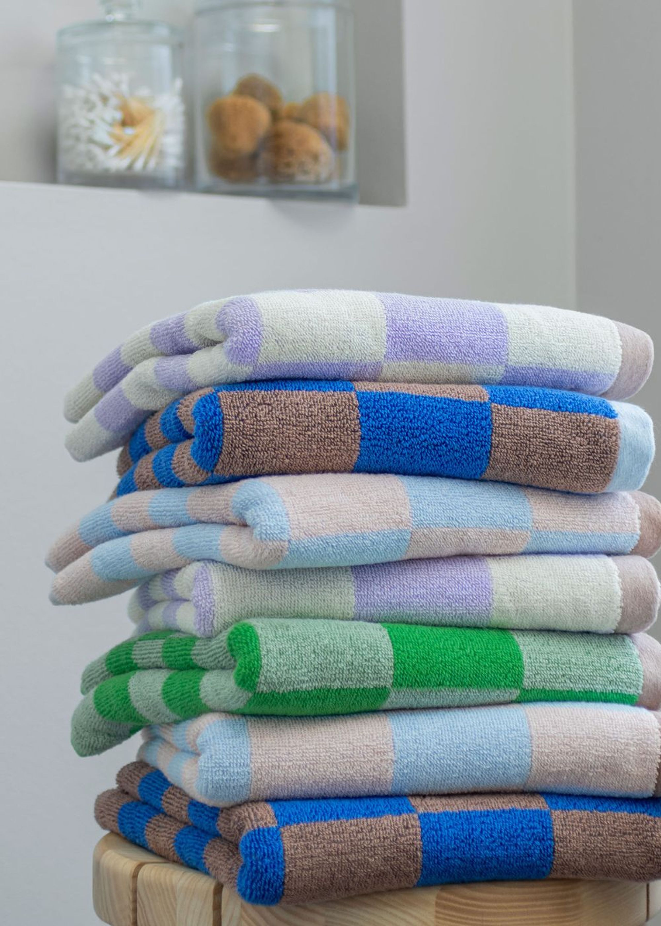 Mette Ditmer - RETRO Bath Towel - Handtuch - Classic green