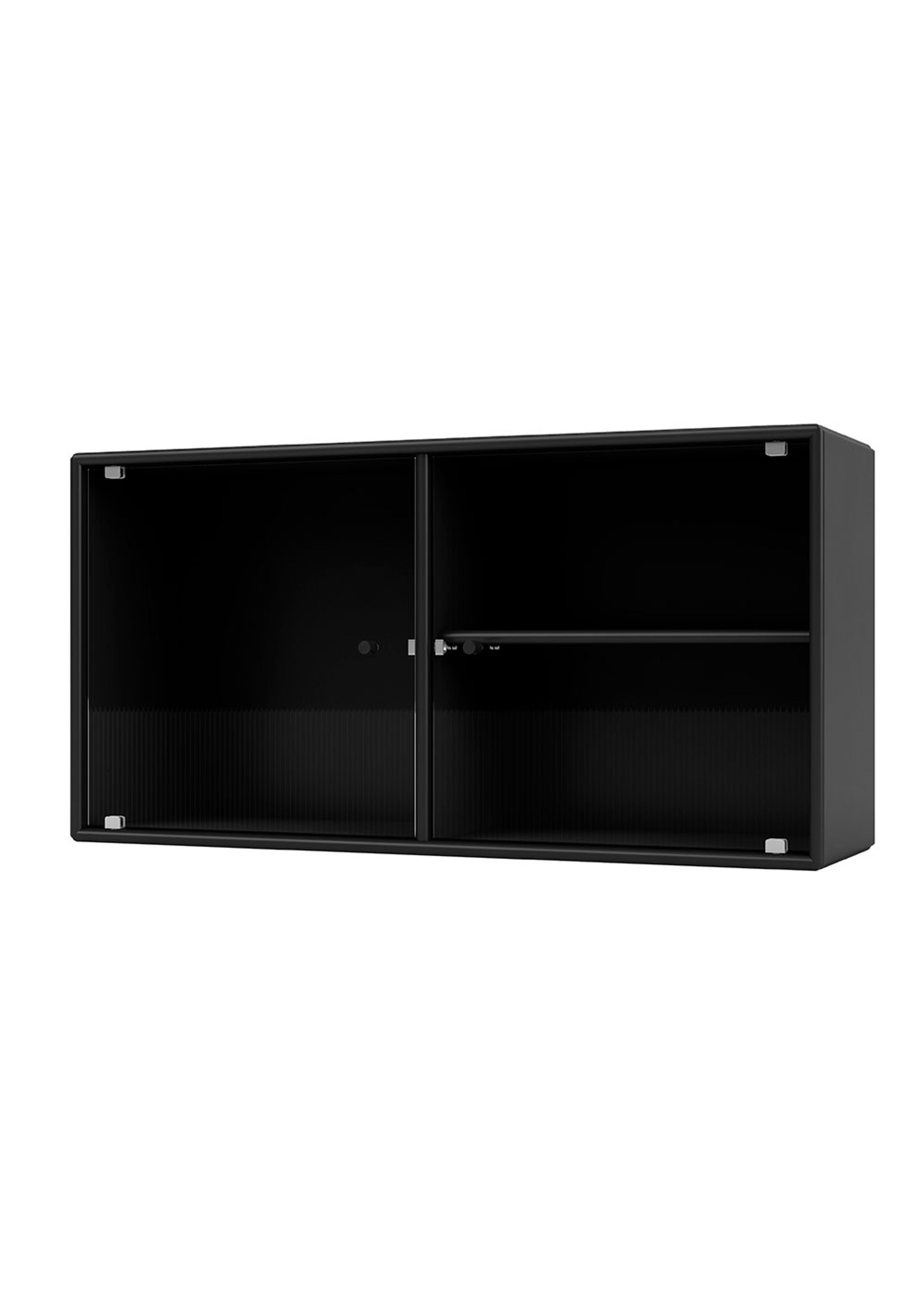 Montana - Ripple Cabinet I - Suspension Rails - Display cabinet - Black