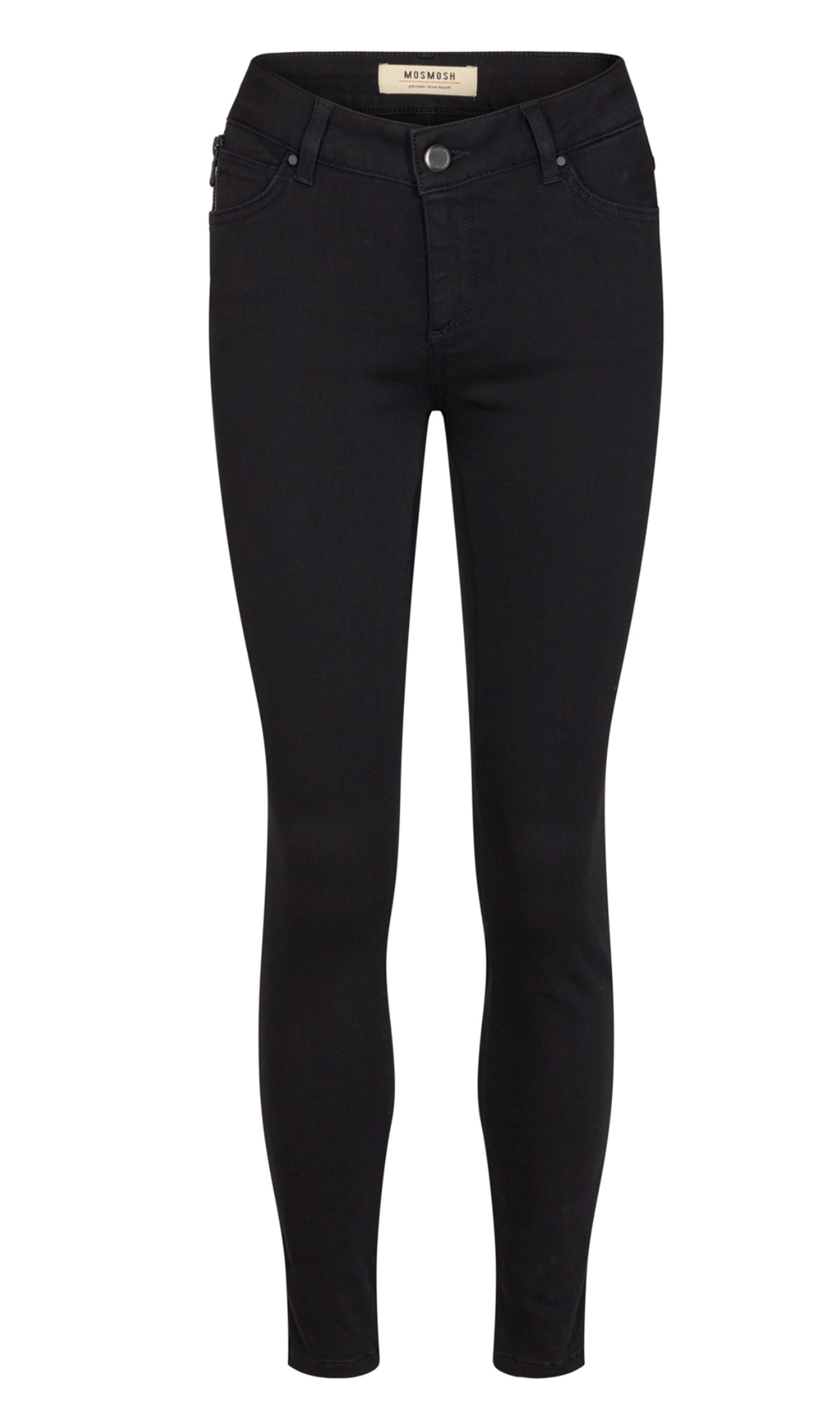 Mos Mosh - Jeans - Victoria 7/8 Silk Touch Jeans  - Black