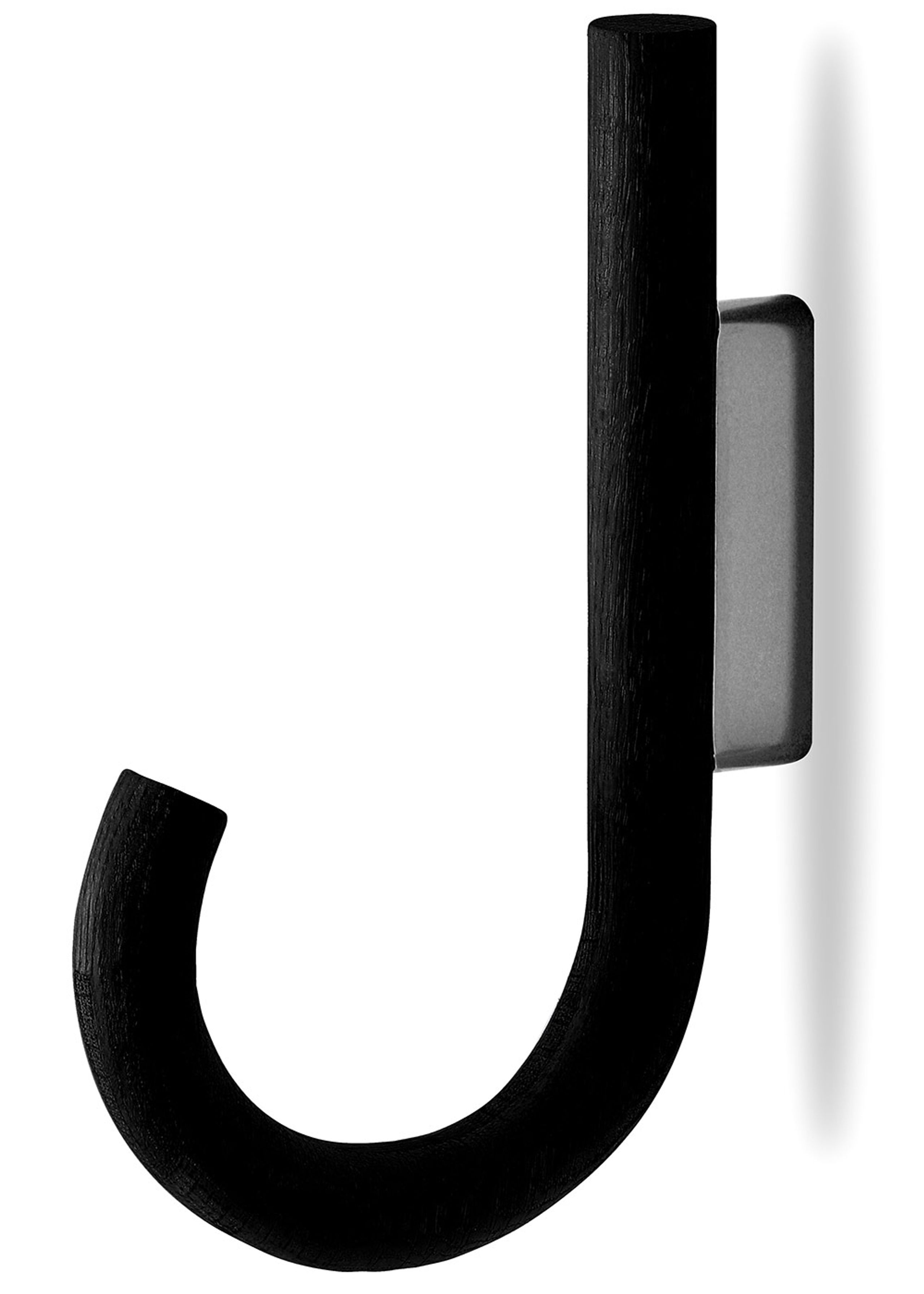 Gejst - Cintre - Hook Hanger - Black hook / Black Chrome wall mount