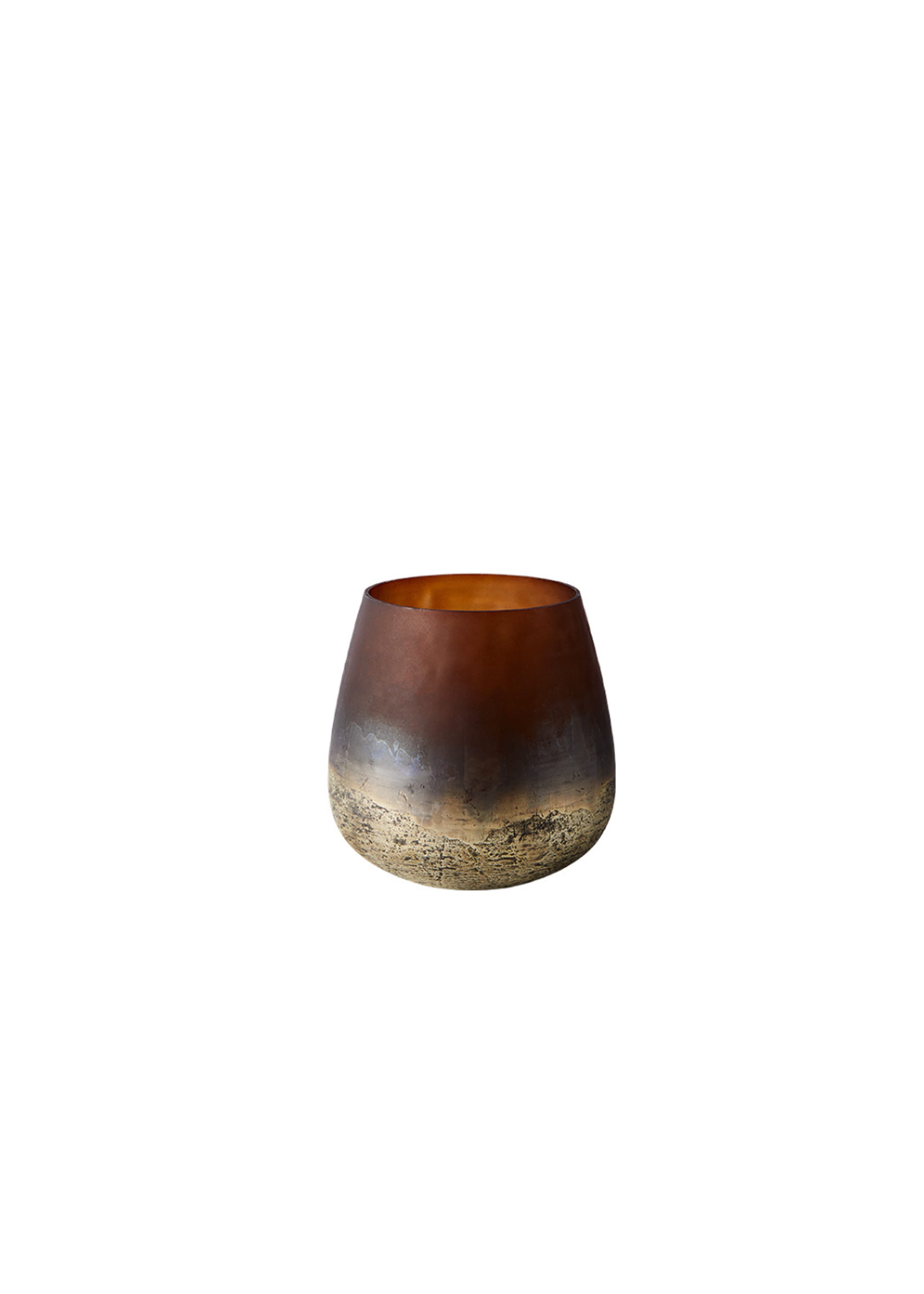 MUUBS - Lantaarn - Vase Lana - Vase Lana 15 - Brown/Gold