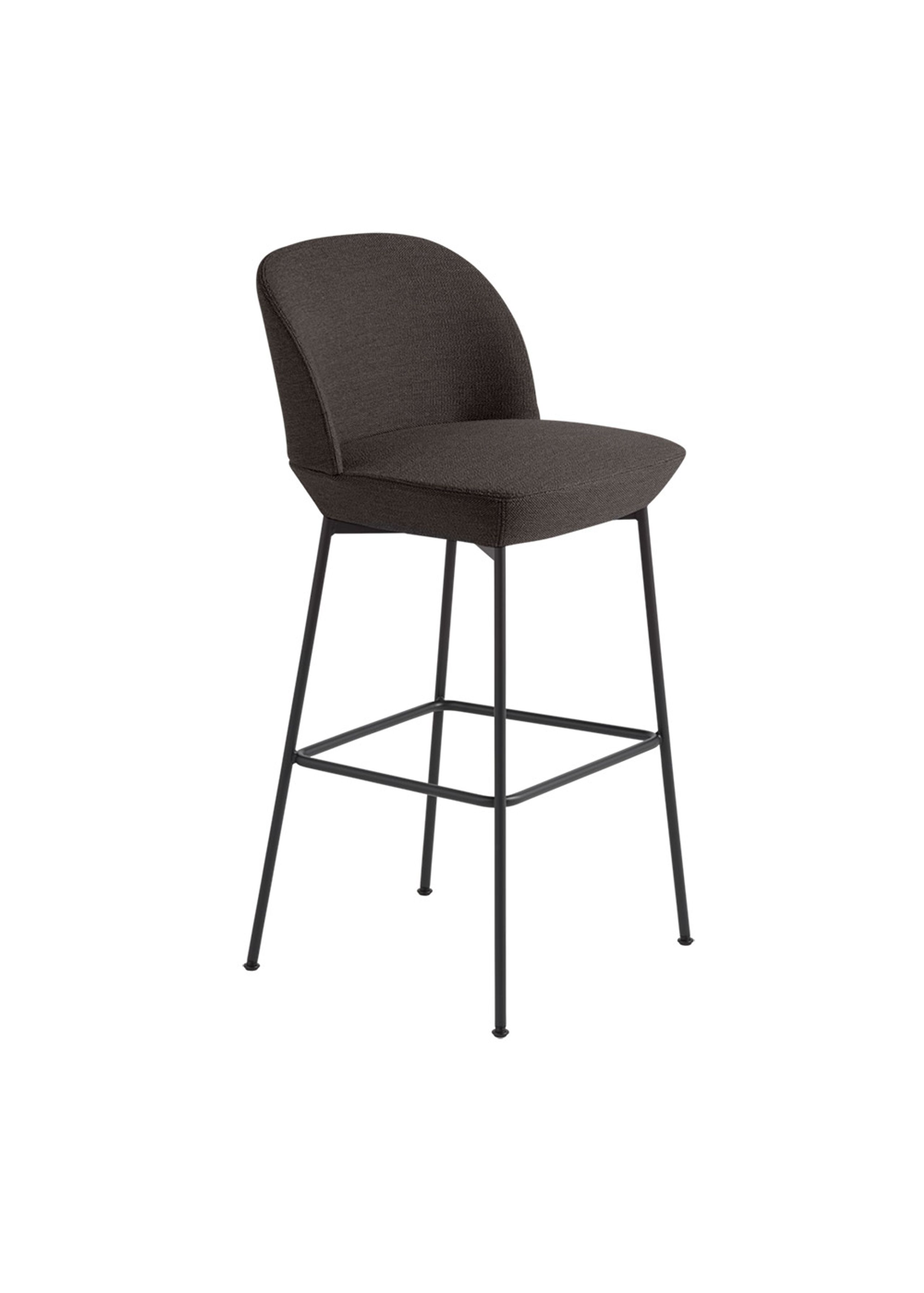 Muuto - Banco de bar - Oslo Bar Chair - Ocean 50 / Anthracite Black