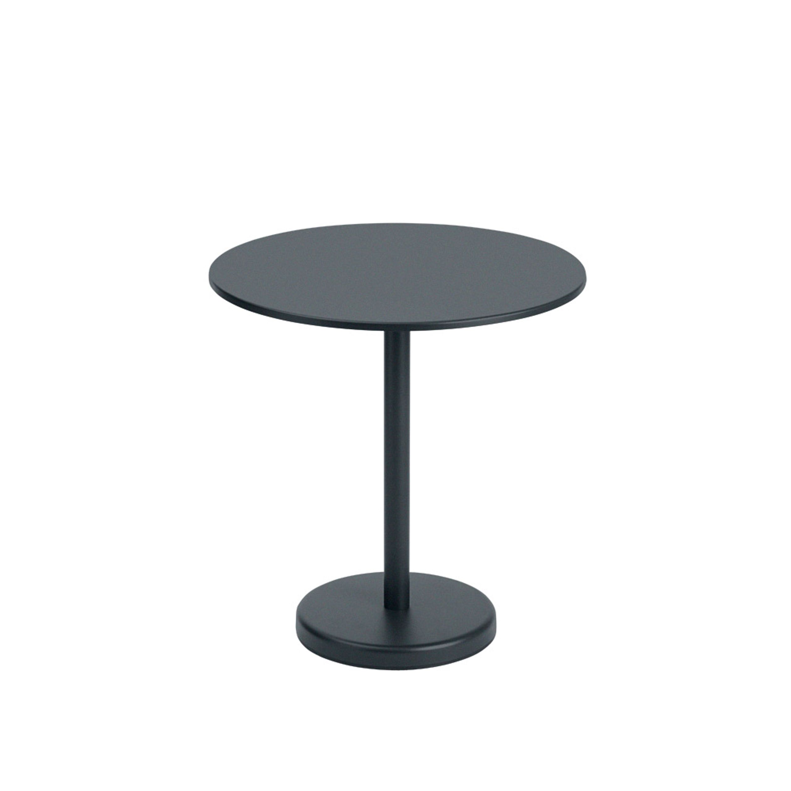 Muuto - Conselho - Linear Café Steel Table - Black - Round