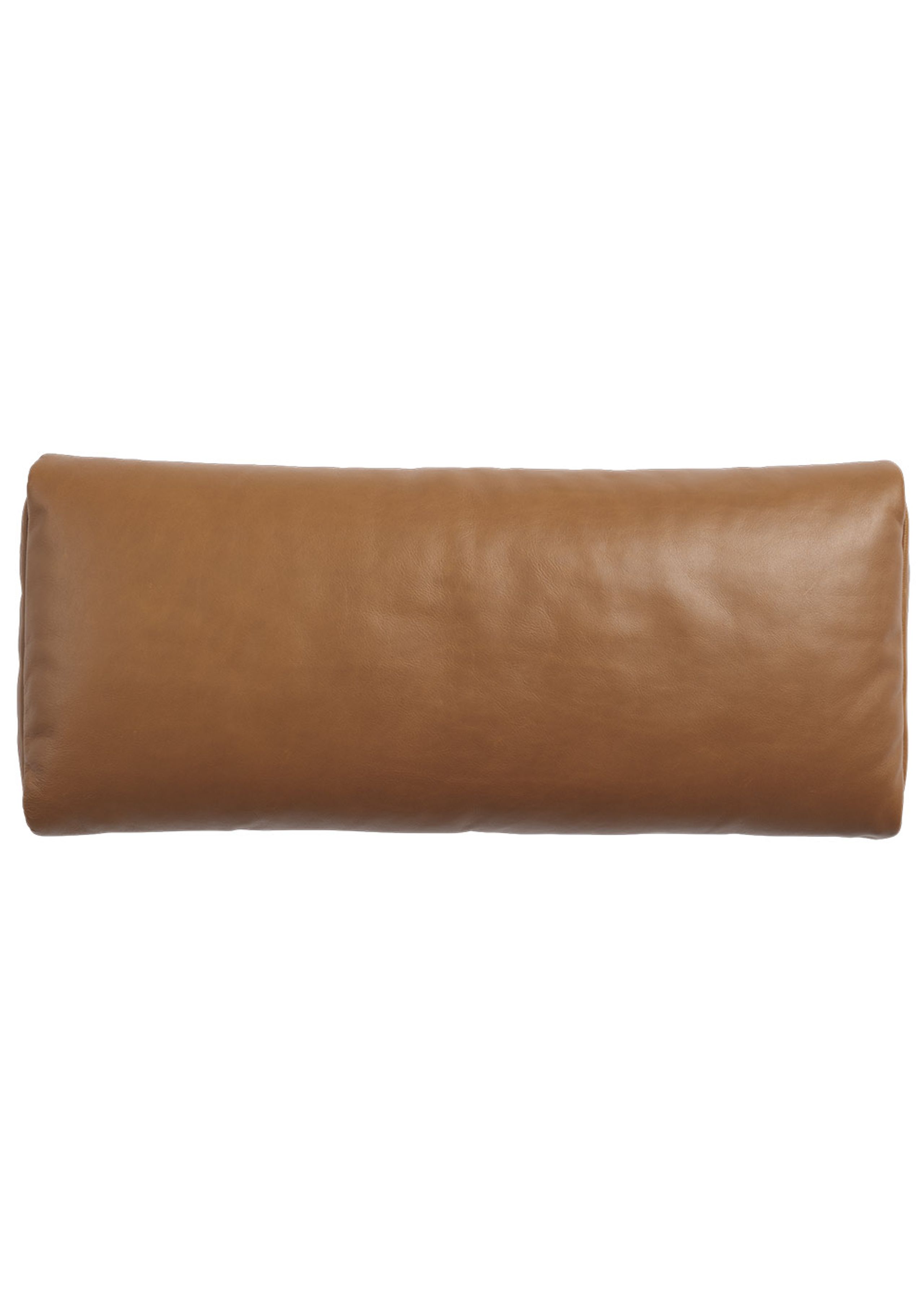 Muuto - Lit de jour - Outline Daybed - Frame: Polished Aluminium / Fabric: Cognac Refine Leather w. Cushion