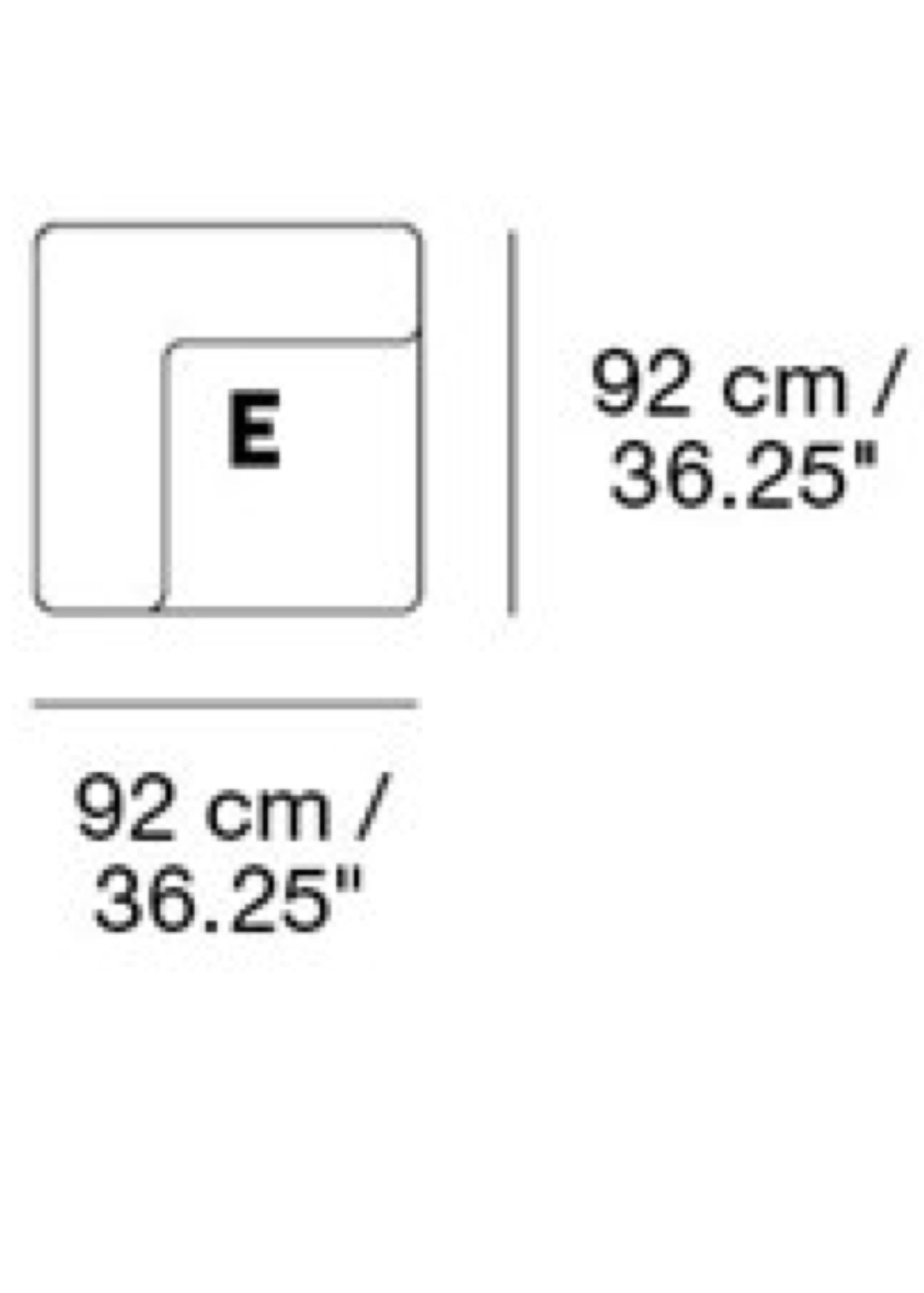 Muuto - Sofá - Connect Modular Sofa / Modules - Corner (E) - L: 92 x D: 92 x H: 70 x SH: 42 cm