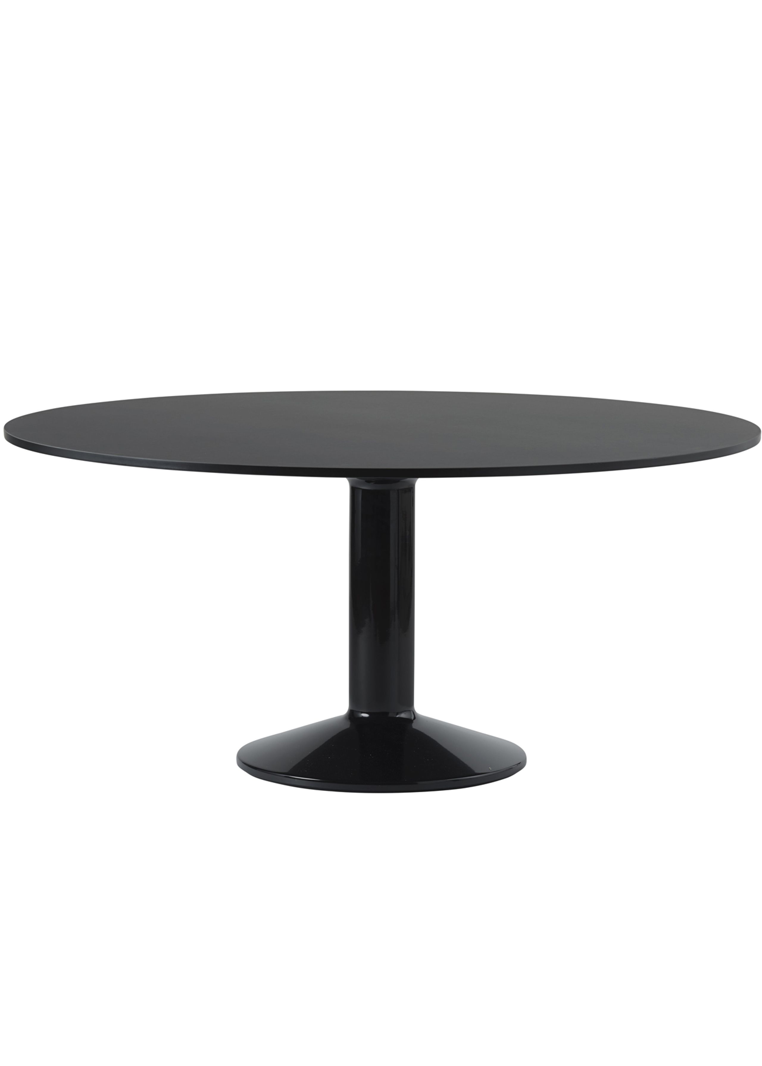 Muuto - Esstisch - Midst Table - Black Linoleum / Black