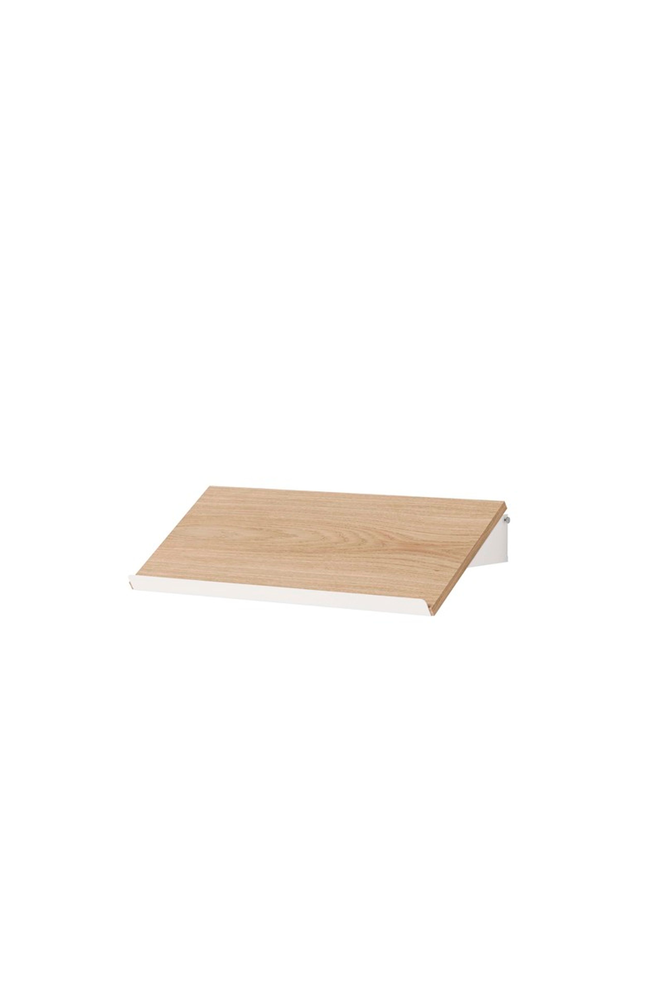 New Works - Plank - NEW WORKS SHELVING SYSTEM - New Works Magazine Shelf Kit - Oak / White