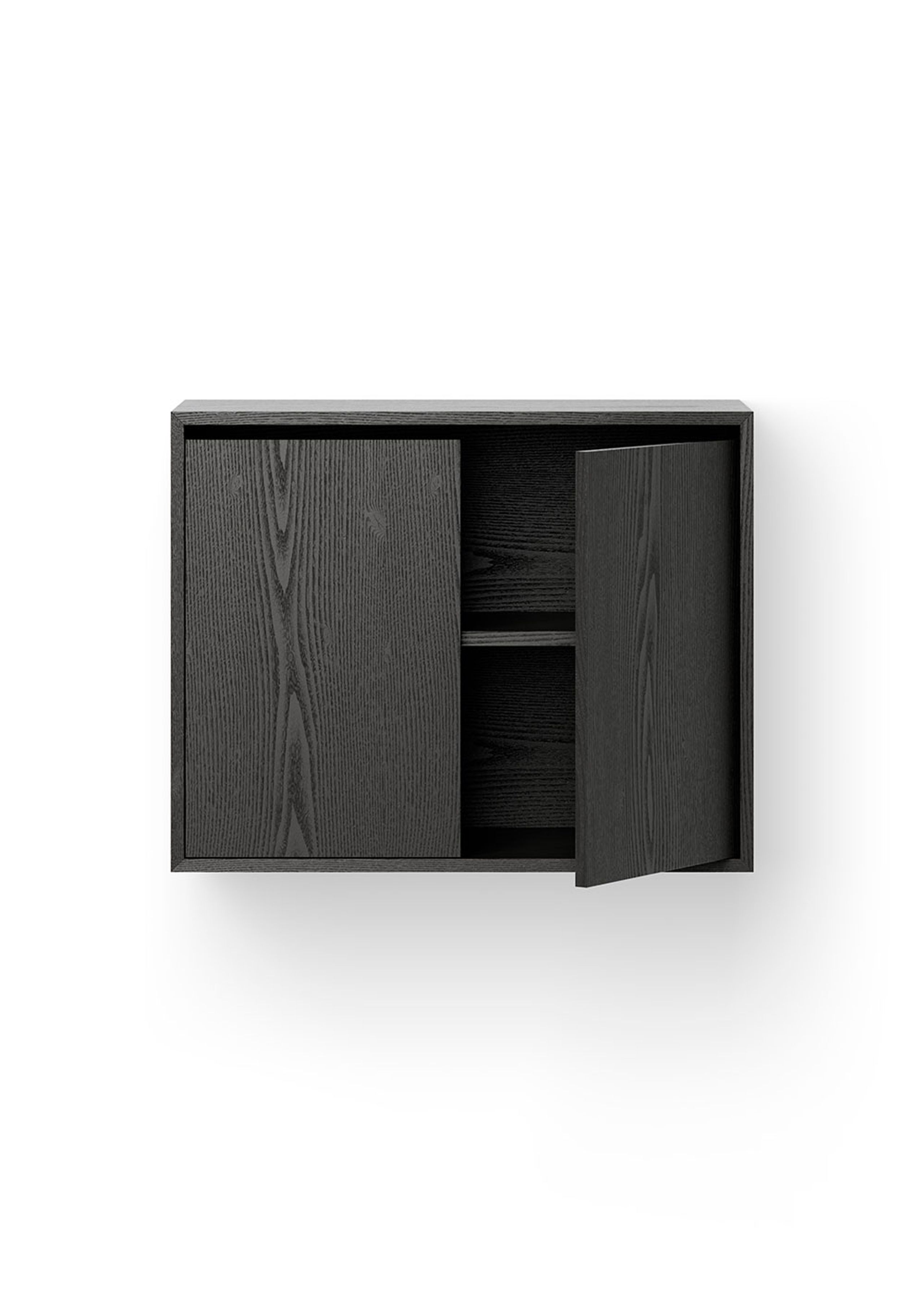 New Works - Criar - New Works Cabinet Tall w. Doors - Black Ash