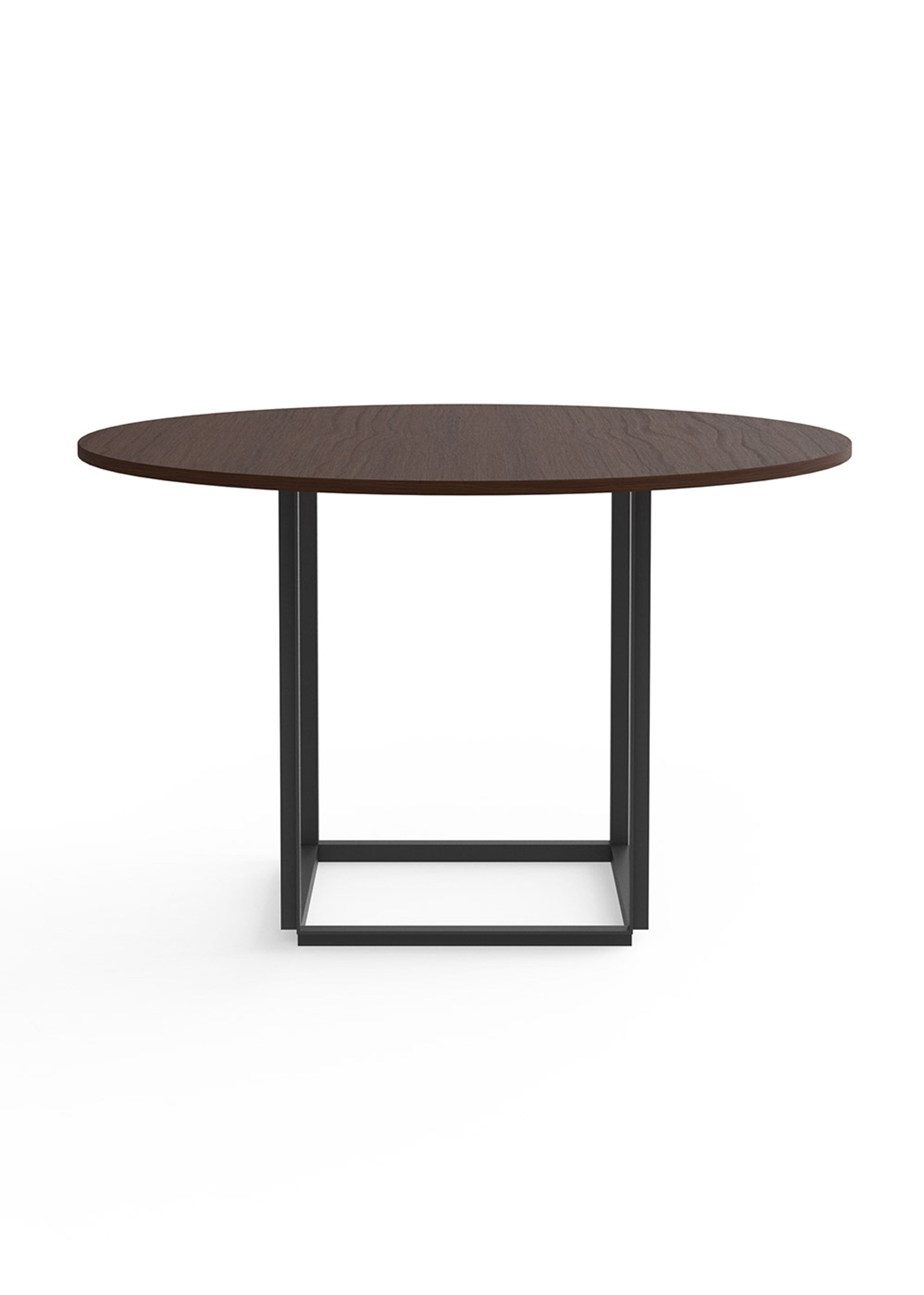 New Works - Spisebord - Florence Dining Table Ø120 - Smoked oak w. Black Frame