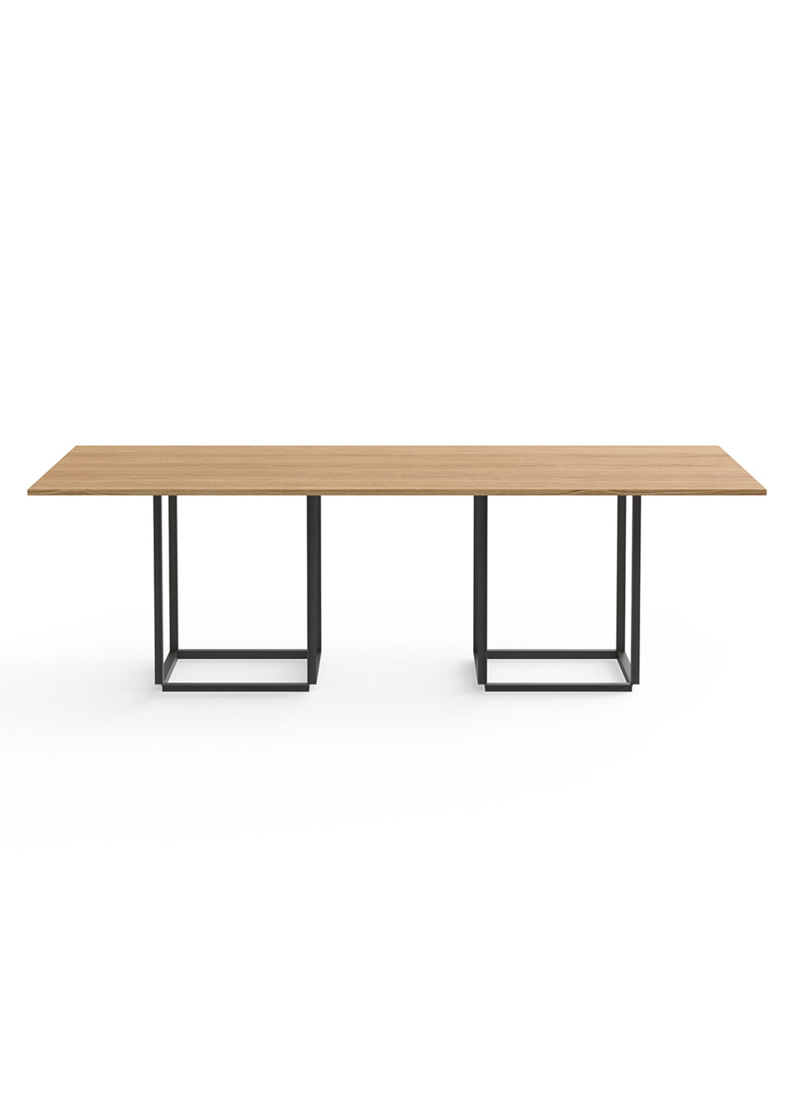 New Works - Table à manger - Florence Dining Table Rectangular - Natural oiled oak w. Black Frame
