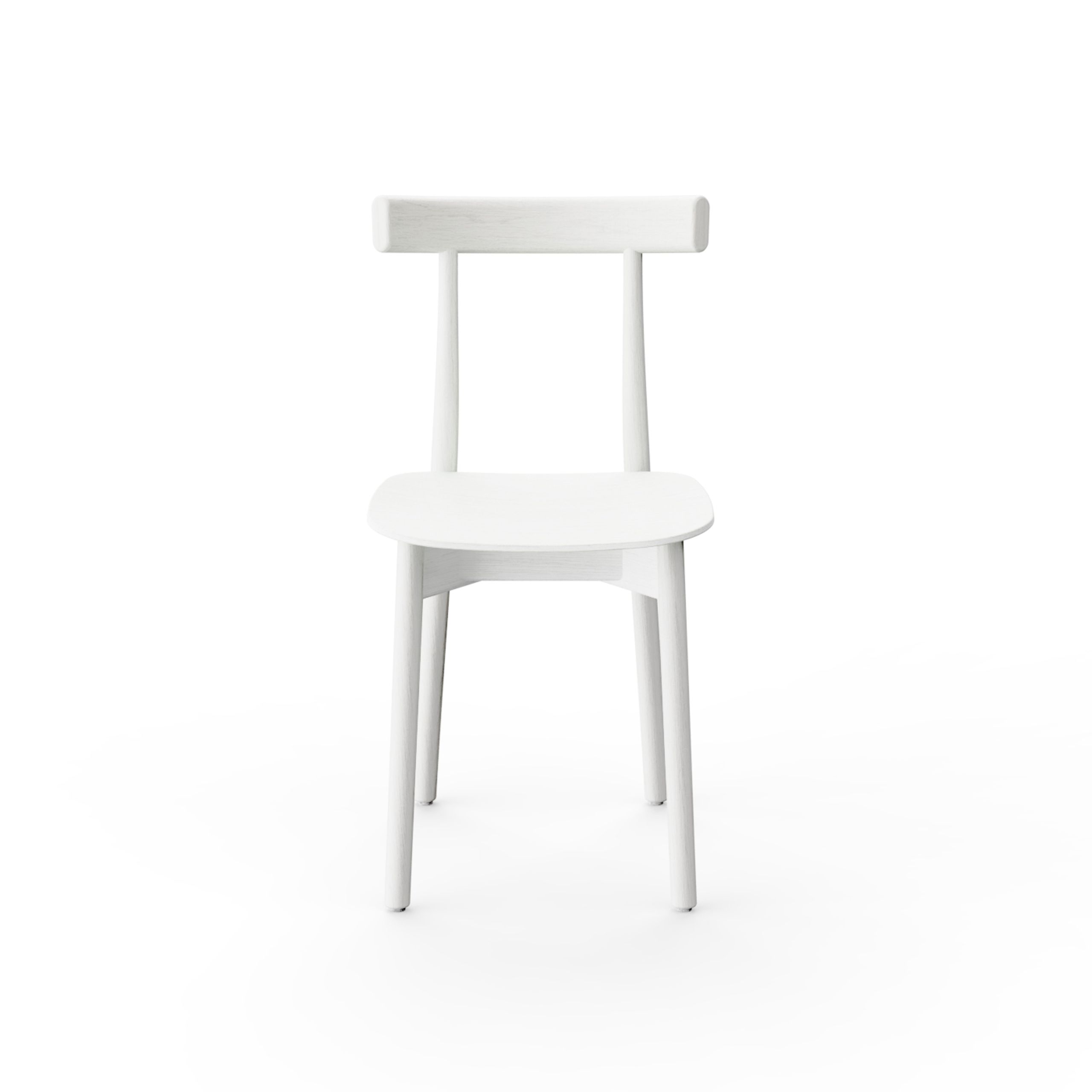 NINE - Cadeira de jantar - Skinny Wooden Chair - White