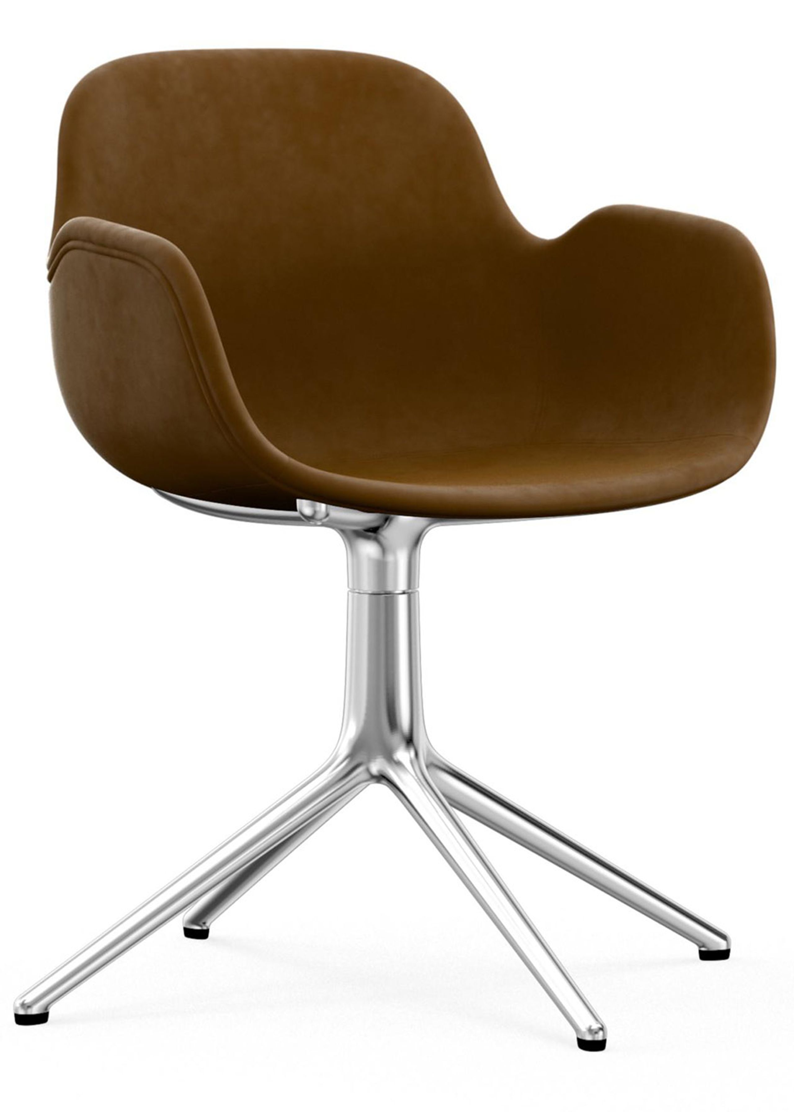 Normann Copenhagen - Poltrona - Form Armchair - Swivel 4L Full Upholstery - Frame: Aluminium / Fabric: City Velvet vol. 2 30
