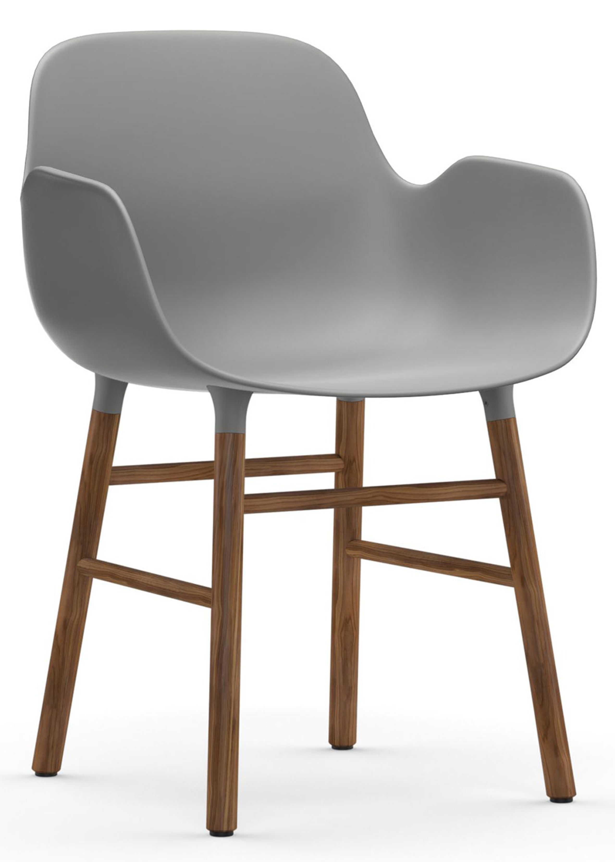 Normann Copenhagen - Fauteuil - Form Armchair - Wood - Walnut / Grey